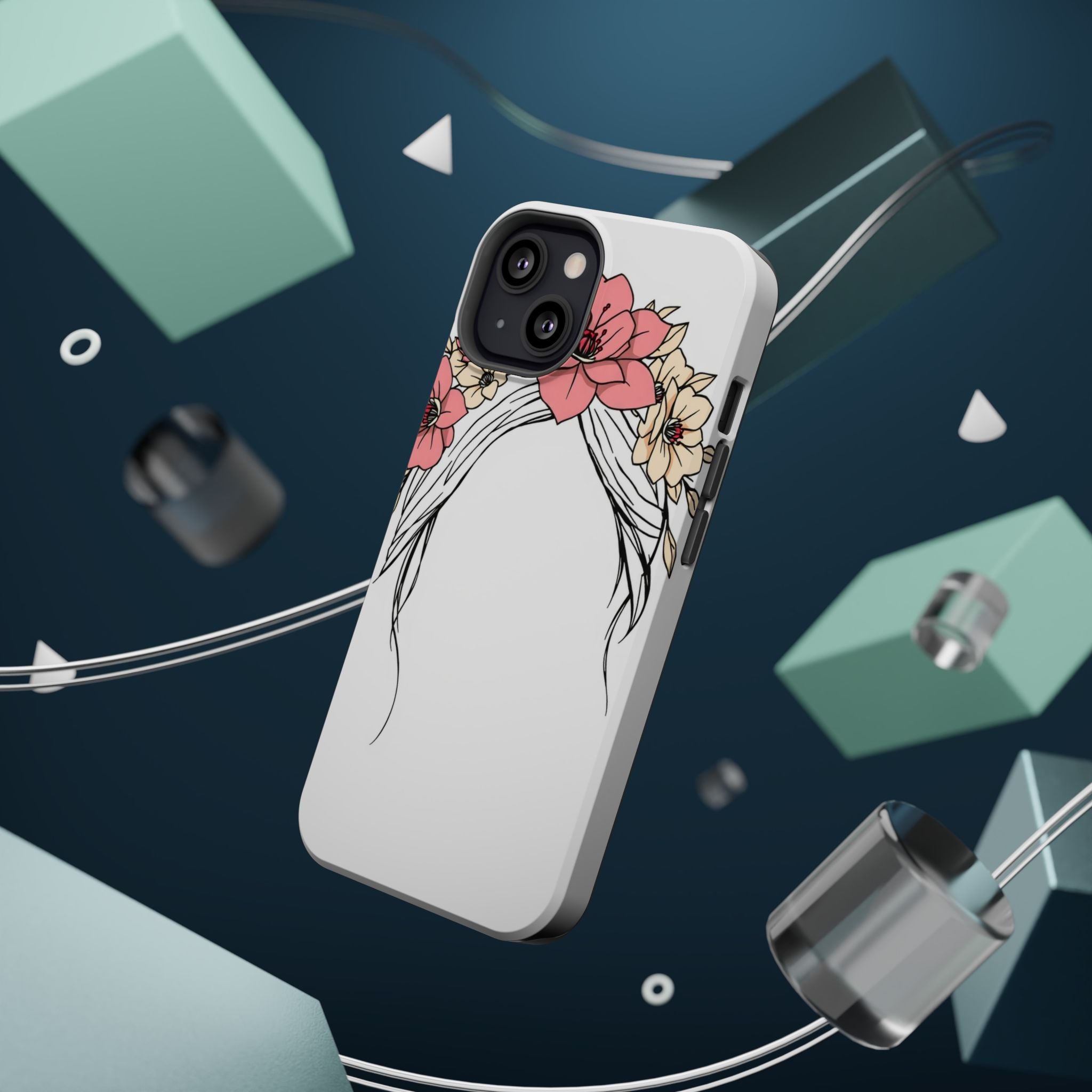 iPhone Floral Crown Electric Art Bold Modern Everyday Snap Case · iPhone Case