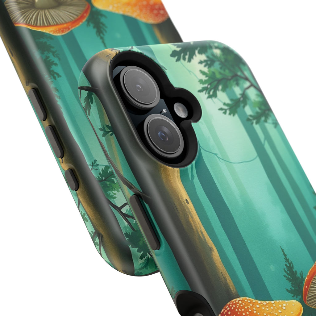 iPhone Mushroom Forest Oil Painting Impressionist iPhone Clean Minimal · iPhone