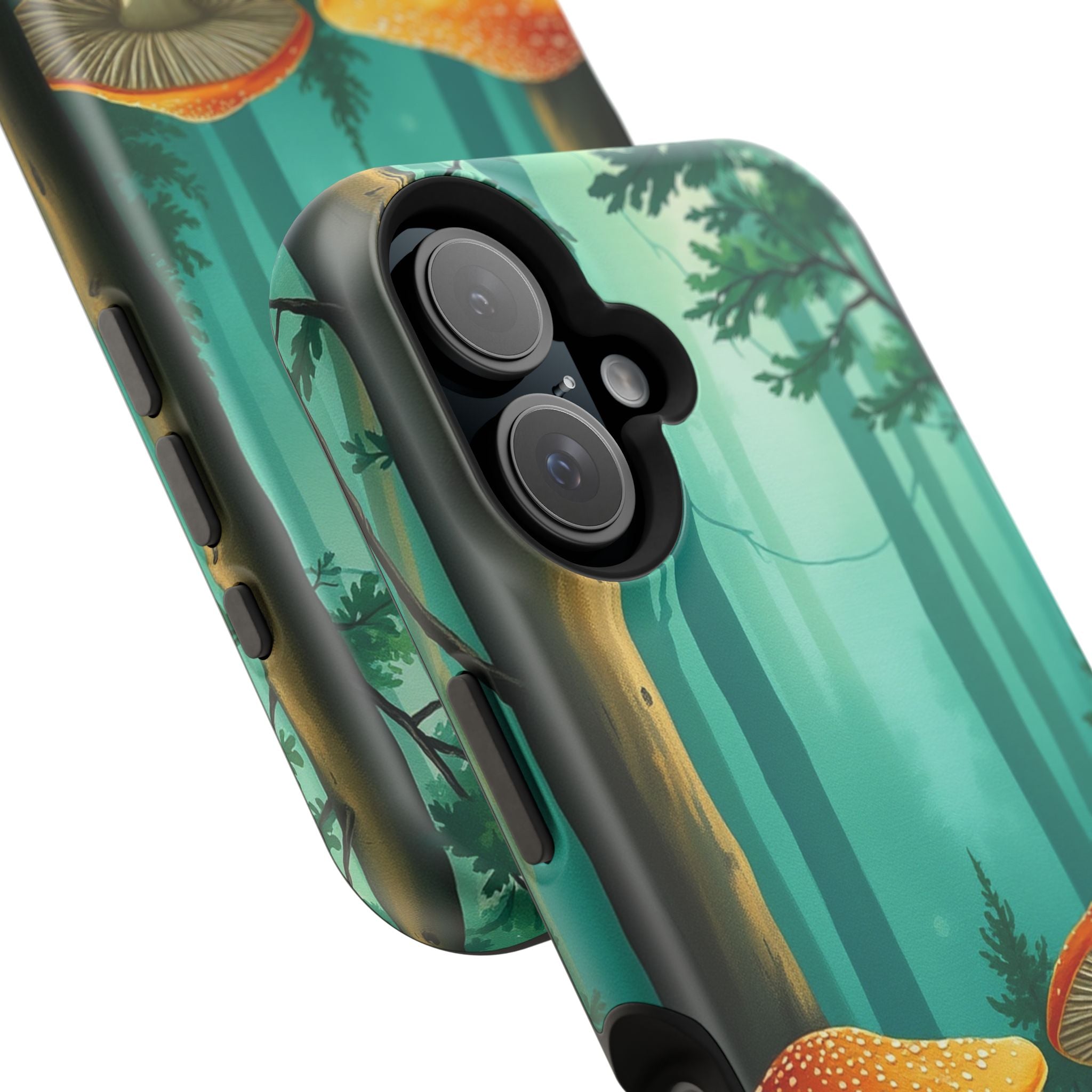 iPhone Mushroom Forest Oil Painting Impressionist iPhone Clean Minimal · iPhone