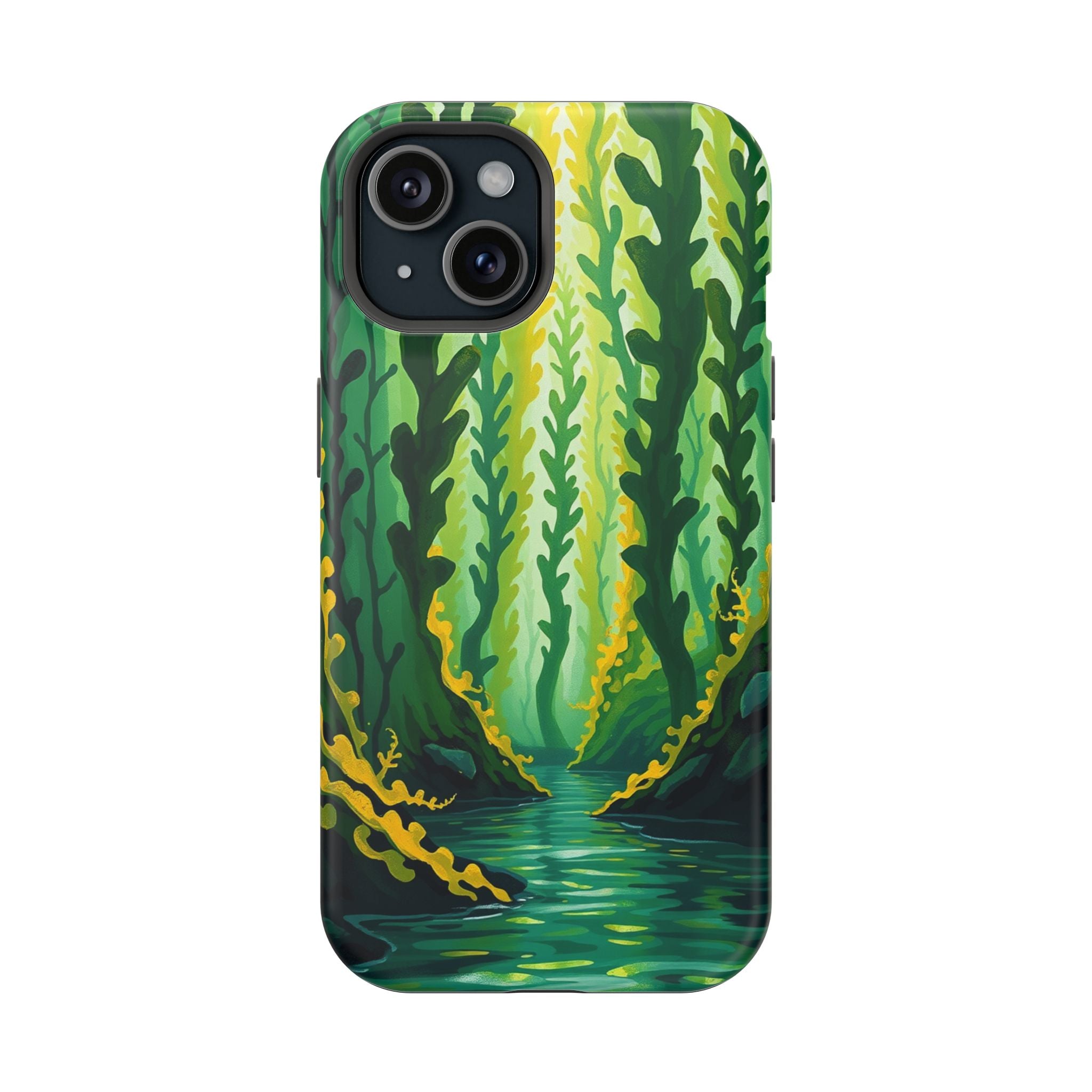 iPhone Kelp Forest Oil Painting Impressionist Slim iPhone Everyday · iPhone Case