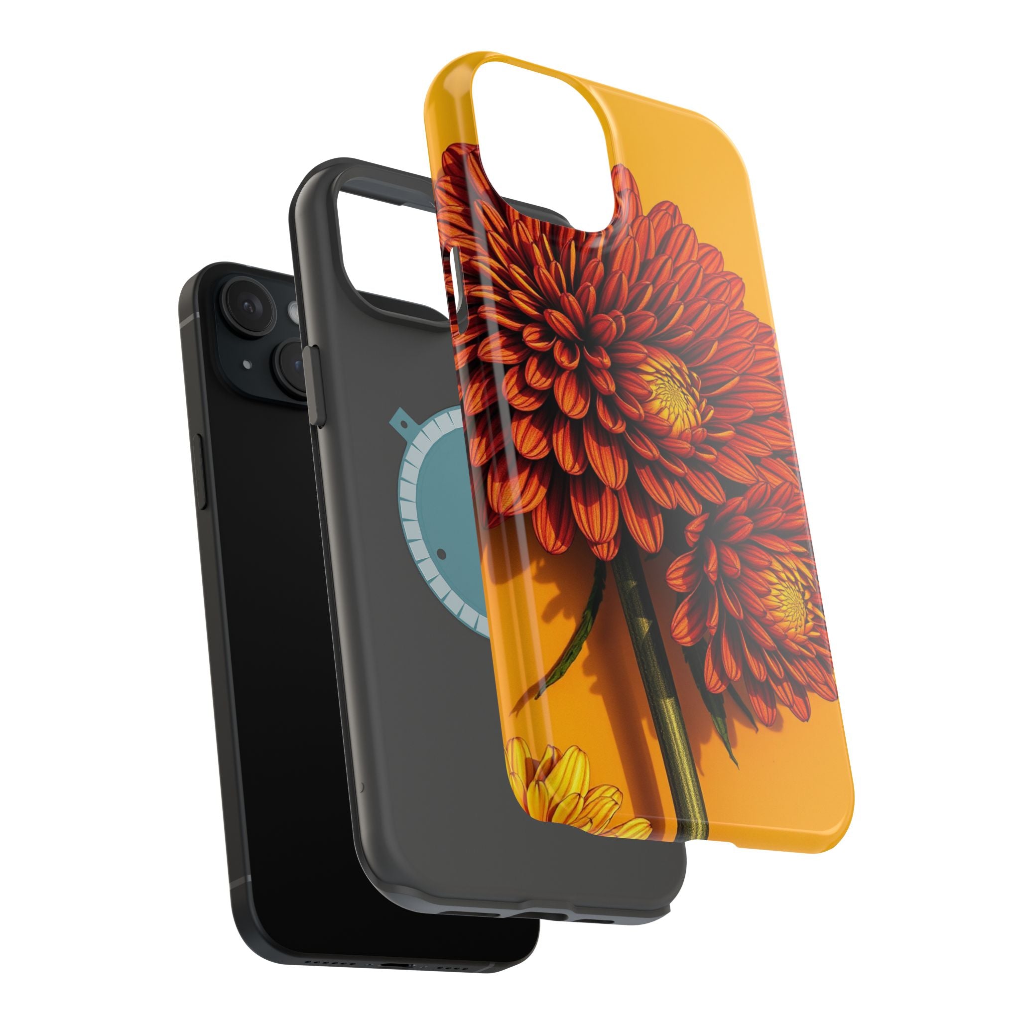 iPhone Mustard And Rust Ranunculus Stack Slim Everyday iPhone 14 · iPhone Case