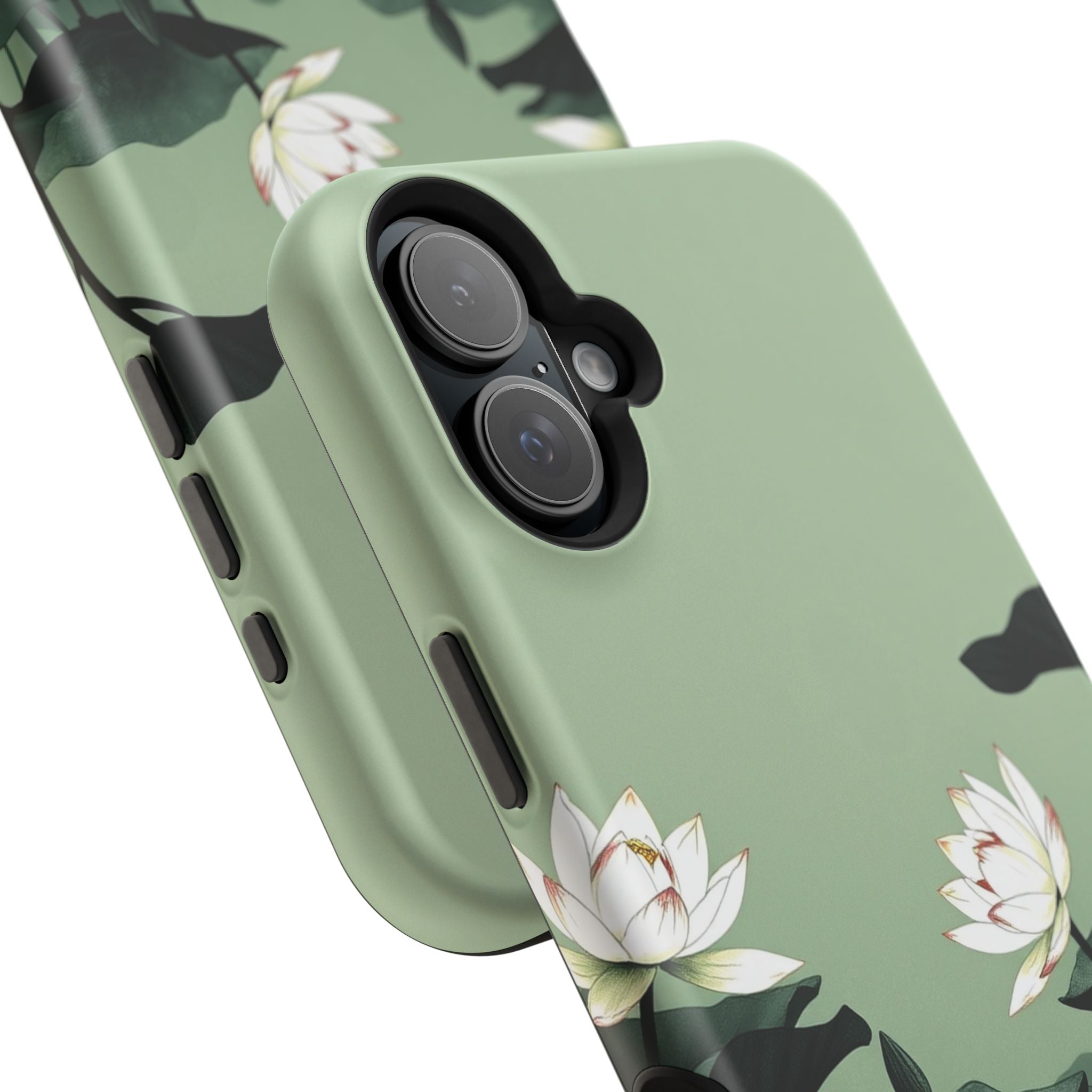 iPhone Sage And Ivory Lotus Pond Bold Modern Everyday Snap Case · iPhone Case