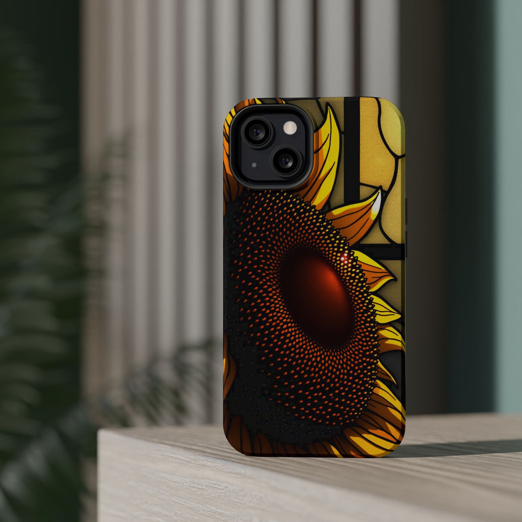 iPhone Sunflower Pop Stained Glass Bold Modern Everyday Snap Case · iPhone Case