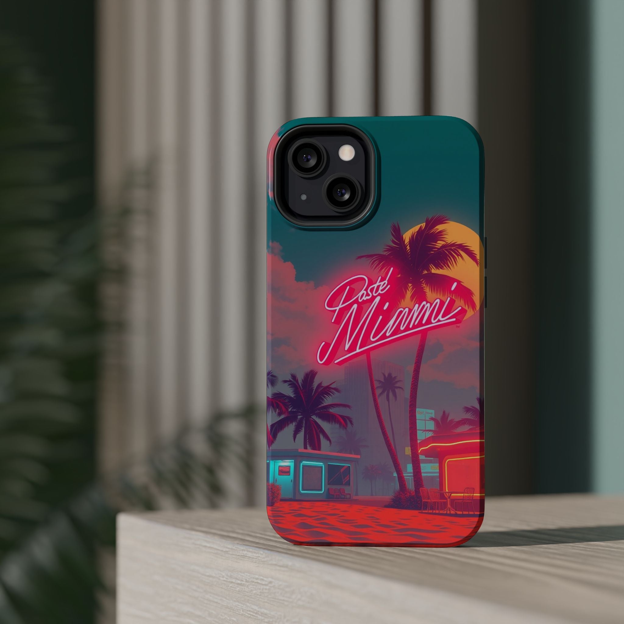 iPhone 1980s Pastel Miami Enchanted Art Slim Everyday Designer Case · iPhone Cas
