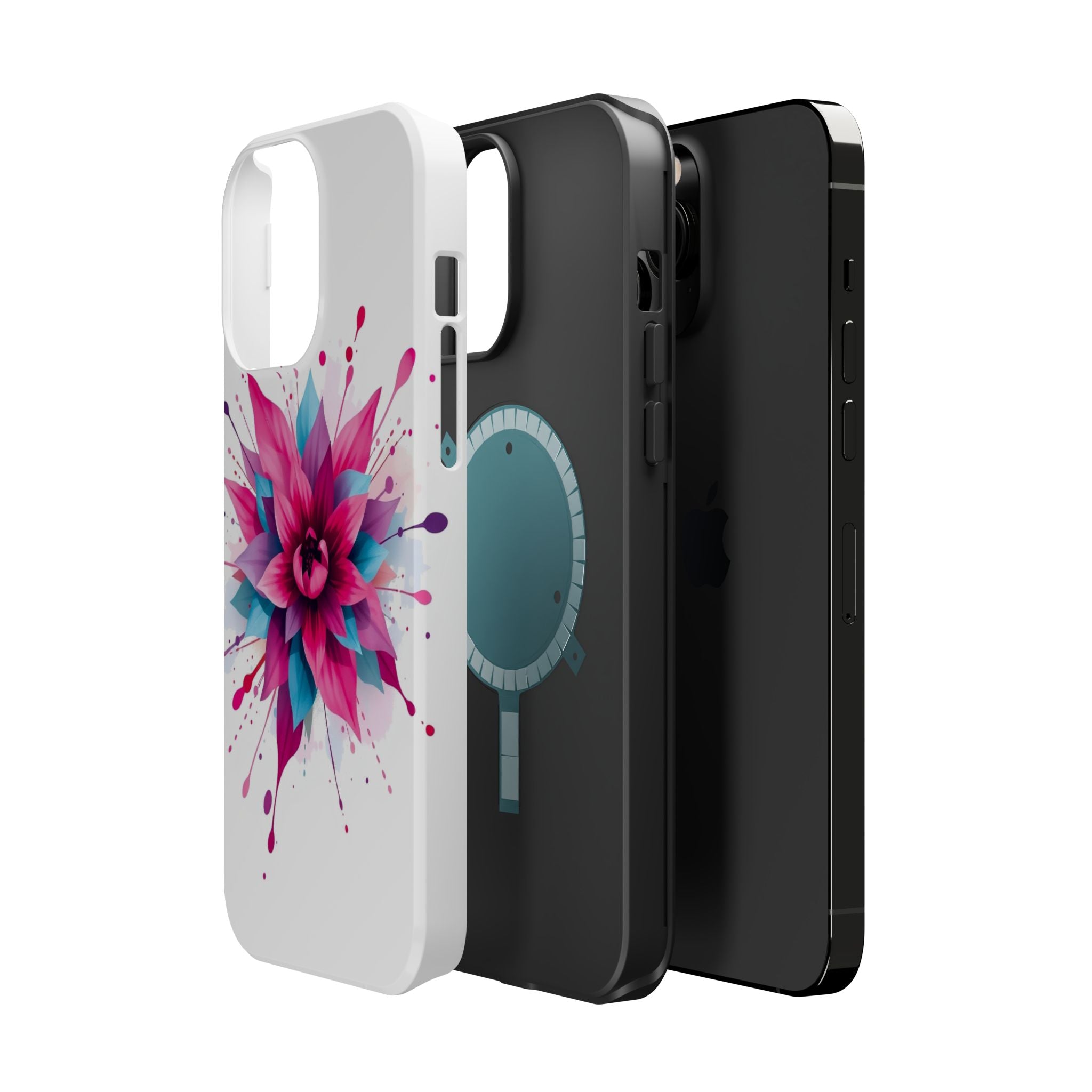 iPhone Floral Watercolor Splash Electric Art Slim iPhone Everyday · iPhone Case