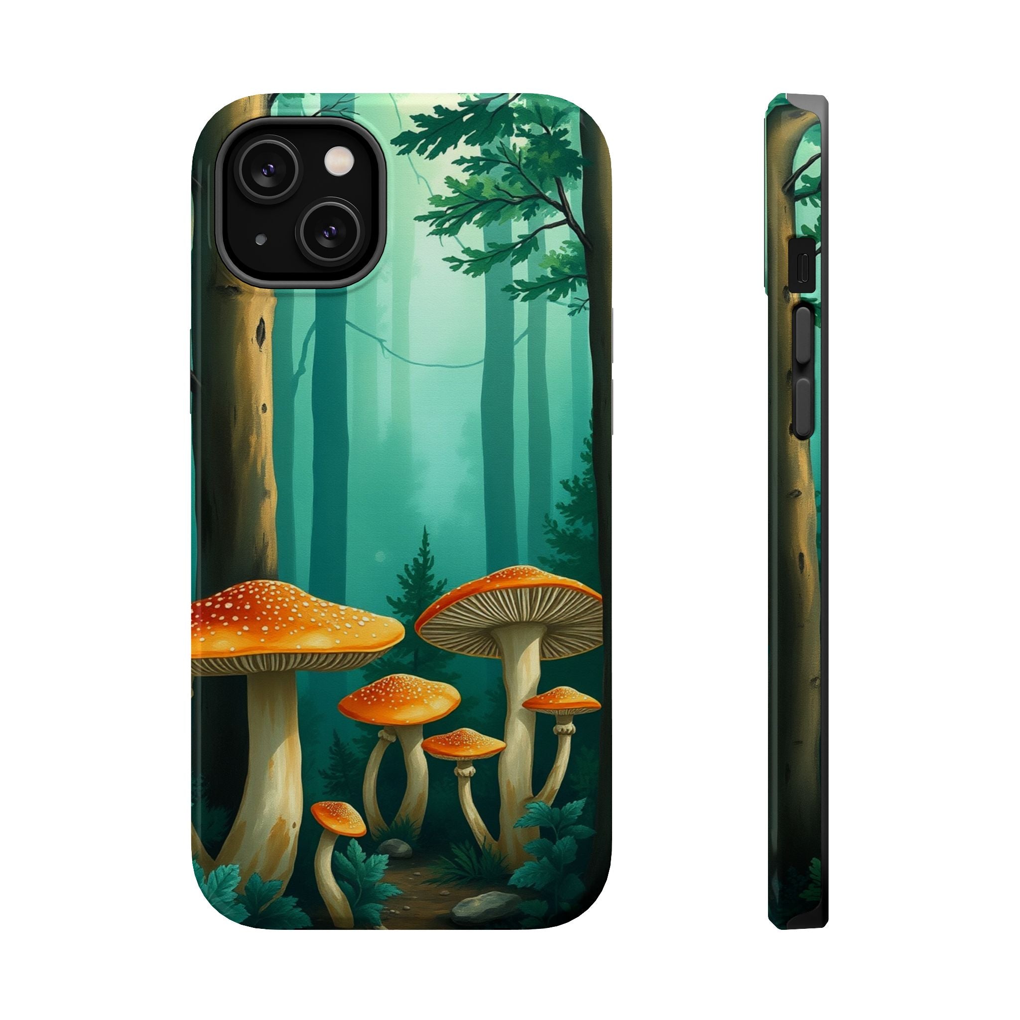 iPhone Mushroom Forest Oil Painting Impressionist iPhone Clean Minimal · iPhone