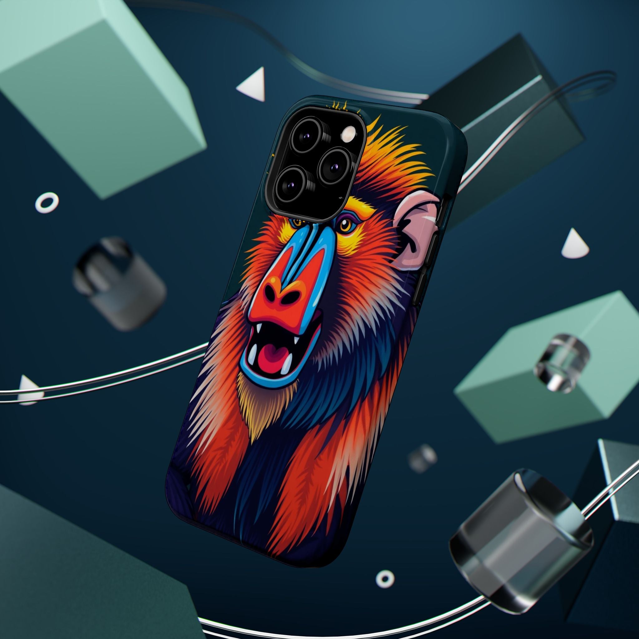 iPhone Mandrill Colorful Face Kids Fun iPhone Phone Case Gift Slim · iPhone Case