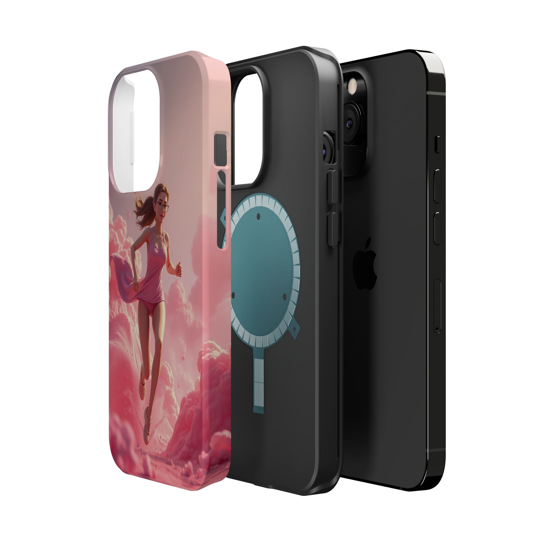 iPhone on Fumes 3D Digital Bold Modern Everyday Snap Case · iPhone Case