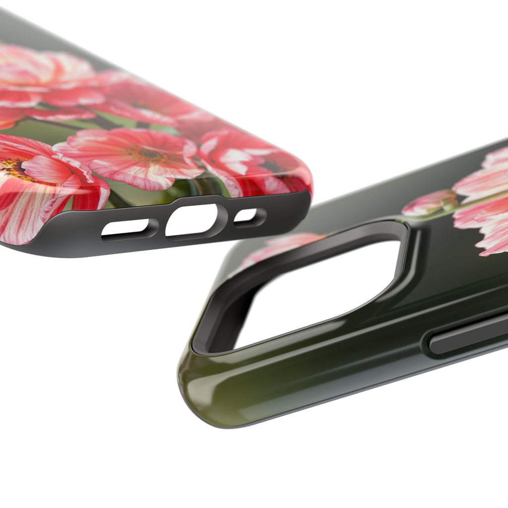 iPhone Ranunculus Stack Vibrant Watercolor Slim Snap Case · iPhone Case