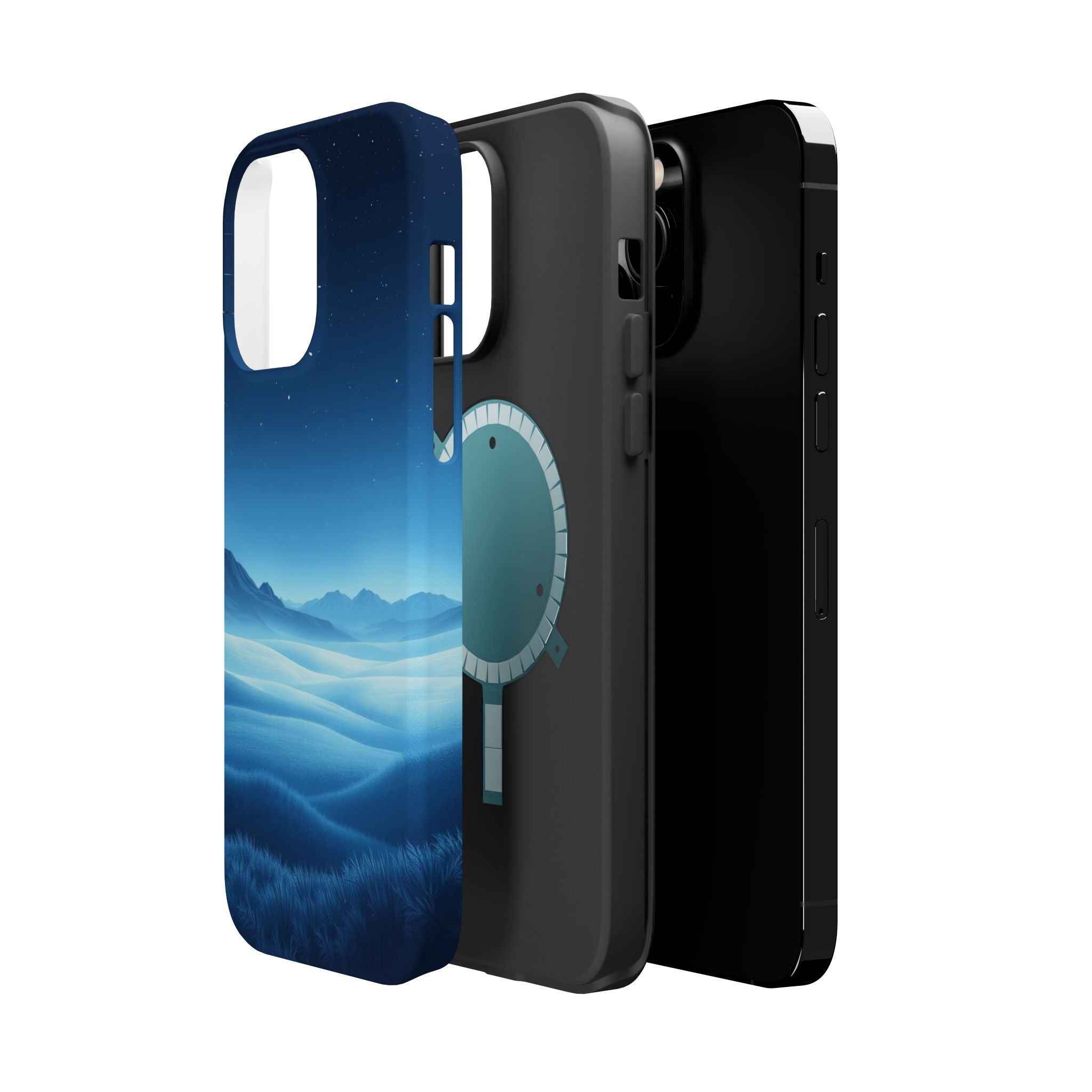 iPhone Midnight Blue And Silver Tundra Expanse Clean iPhone 17 Minimal · iPhone