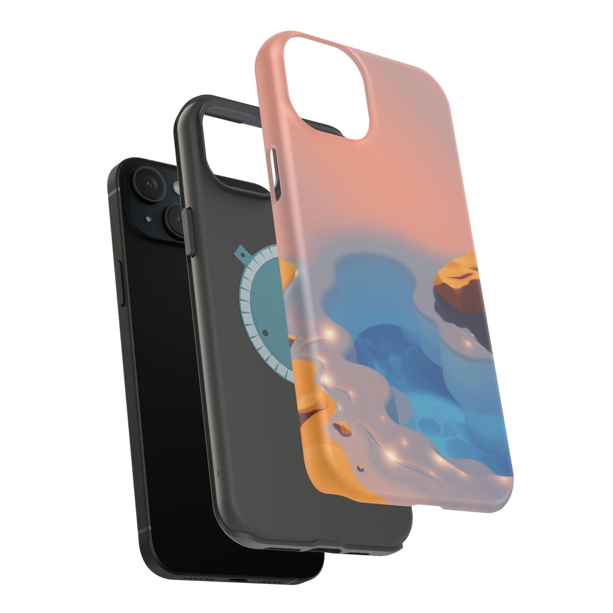 iPhone Burnt Orange And Sand Tidal Pool Slim Everyday iPhone Designer · iPhone C