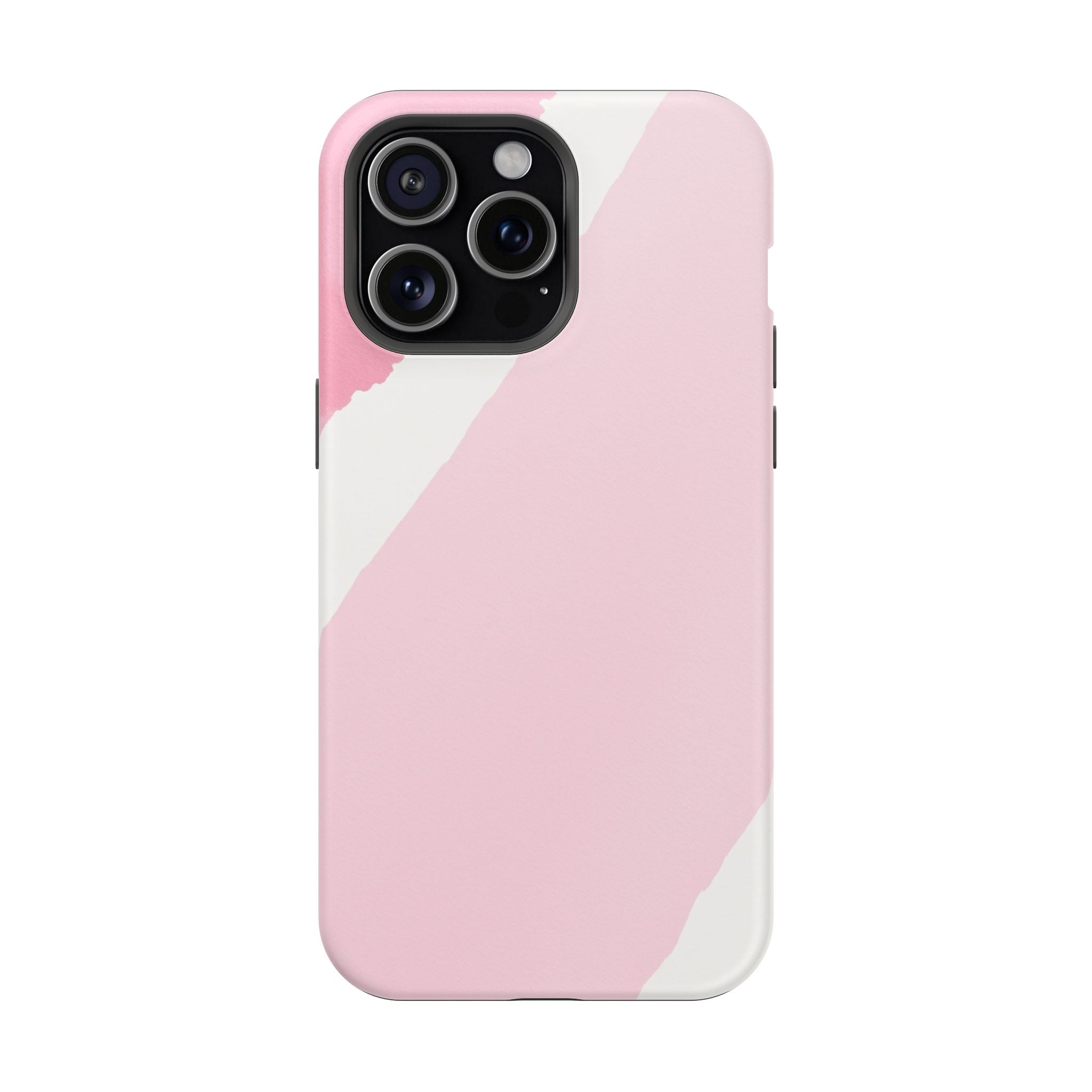 iPhone Rose Pink And Cream Calligraphic Stroke Soft iPhone Finish · iPhone Case