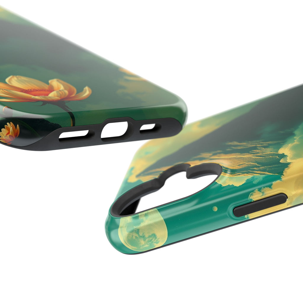 iPhone Emerald Green And Gold Night Bloomer Slim iPhone Everyday · iPhone Case