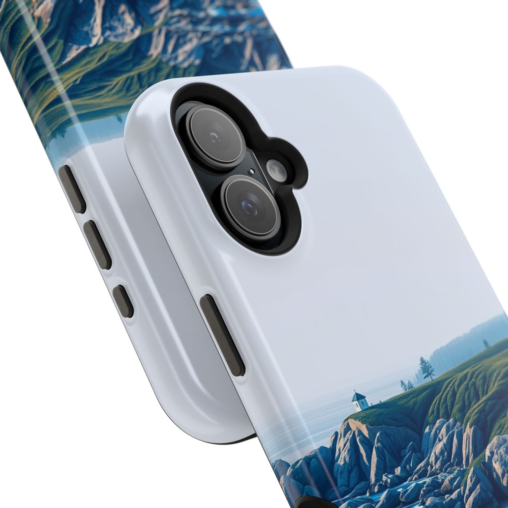 iPhone Midnight Blue And Silver Pebble Beach Soft iPhone 20 Finish · iPhone Case