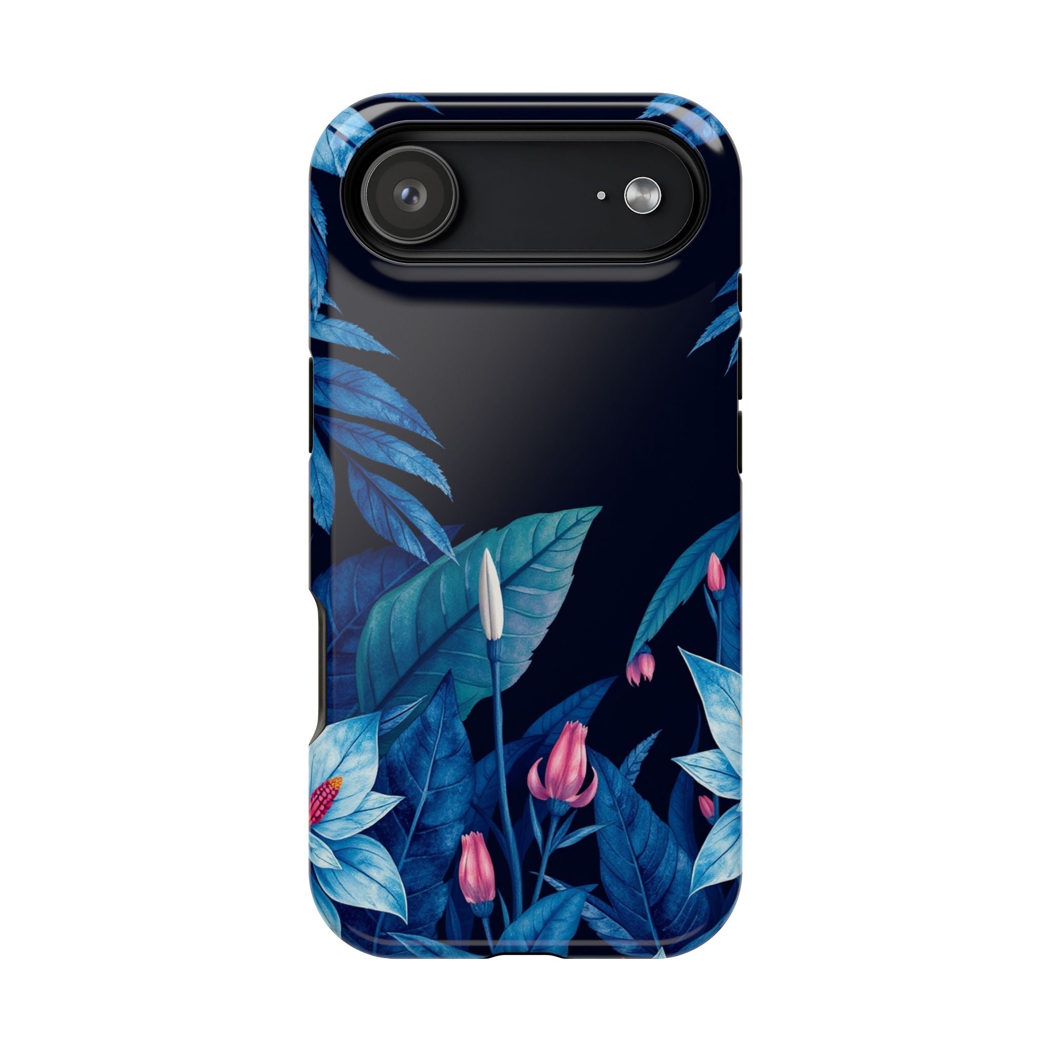 iPhone Serene Jungle Floral Design Clean Minimal Snap Cas Slim Snap Case · iPhon
