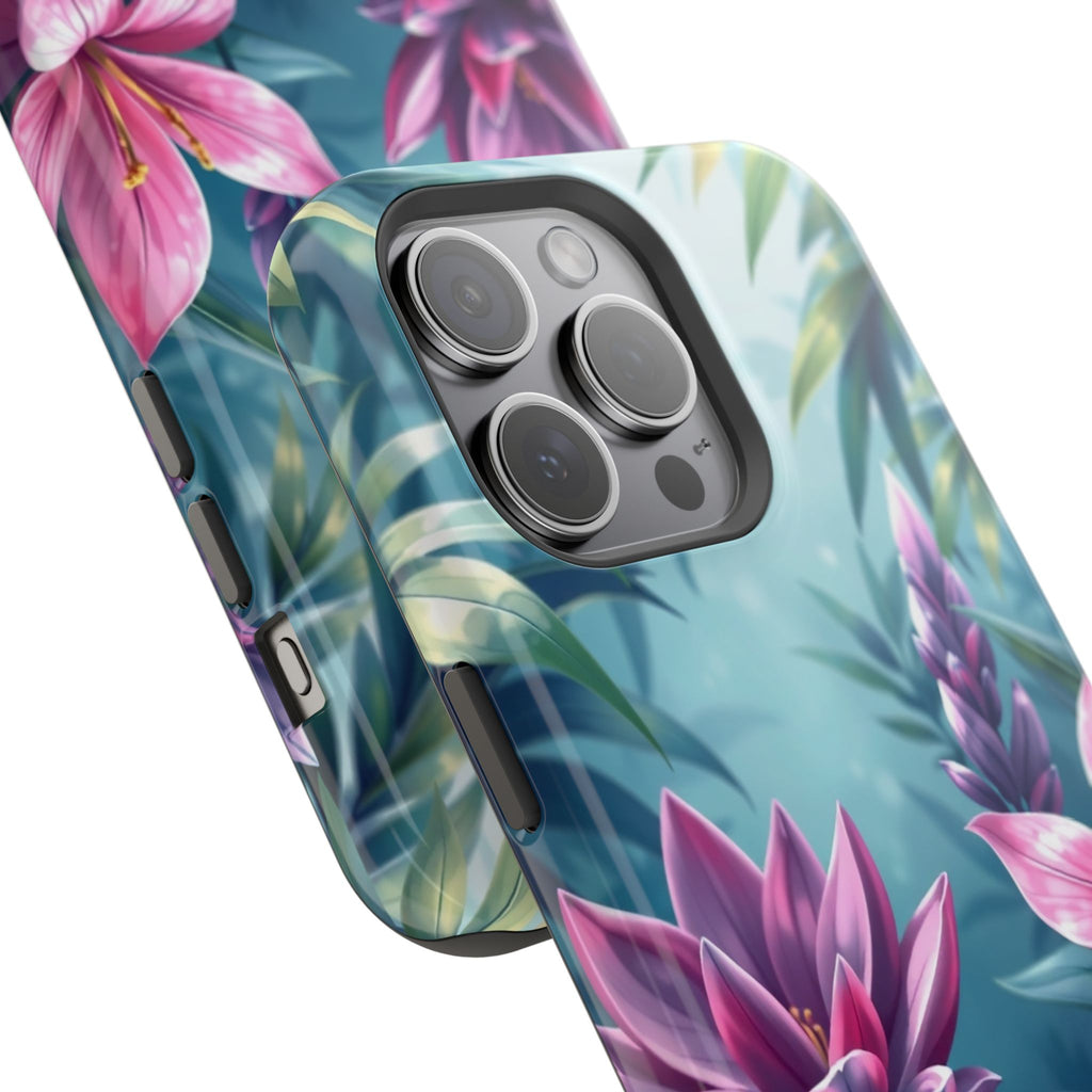 iPhone Indigo And Violet Jungle Floral Slim Everyday Designer Case · iPhone Case