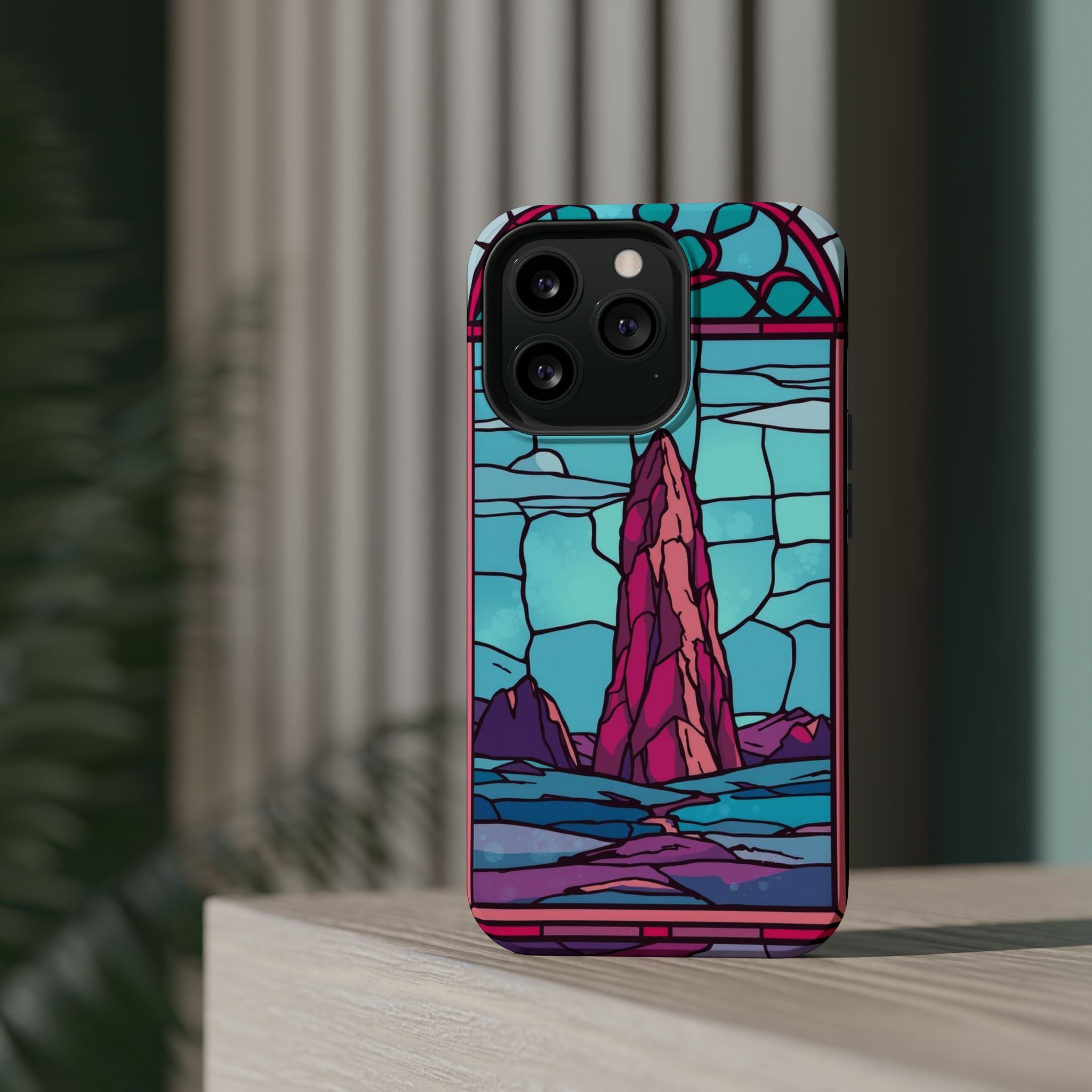 iPhone Tundra Expanse Stained Glass Slim Everyday Designer Case · iPhone Case