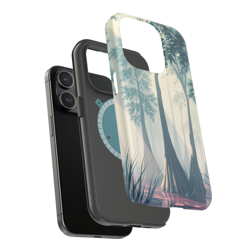 iPhone Mint And Blush Cypress Swamp Slim Everyday Designer Case · iPhone Case