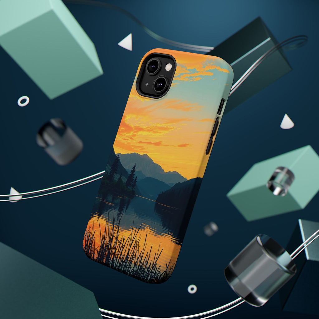 iPhone Lake at Twilight Oil Painting Impressionist iPhone Artistic · iPhone Case