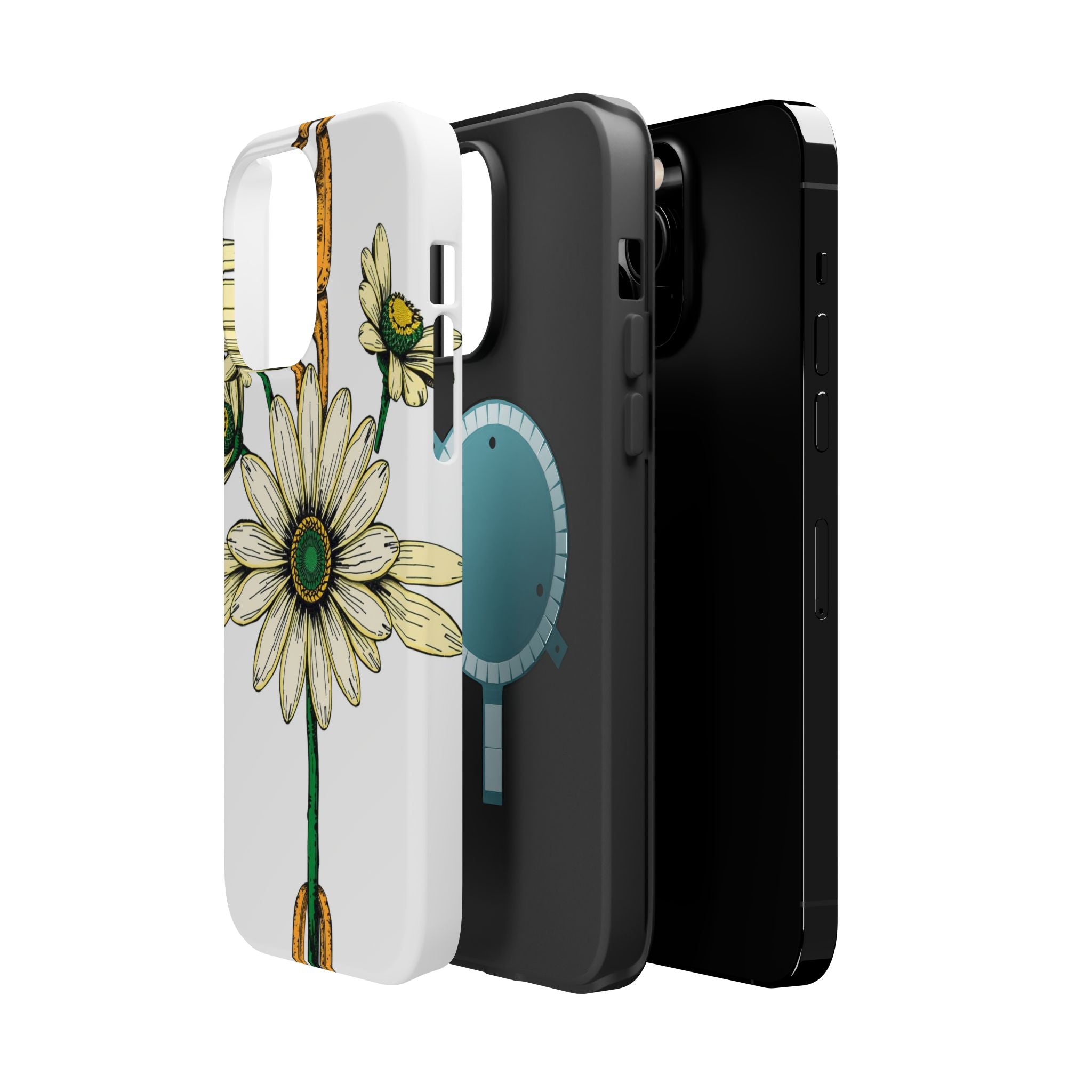 iPhone Daisy Chain Dark Gothic Ink Bold Modern Everyday Snap Case · iPhone Case
