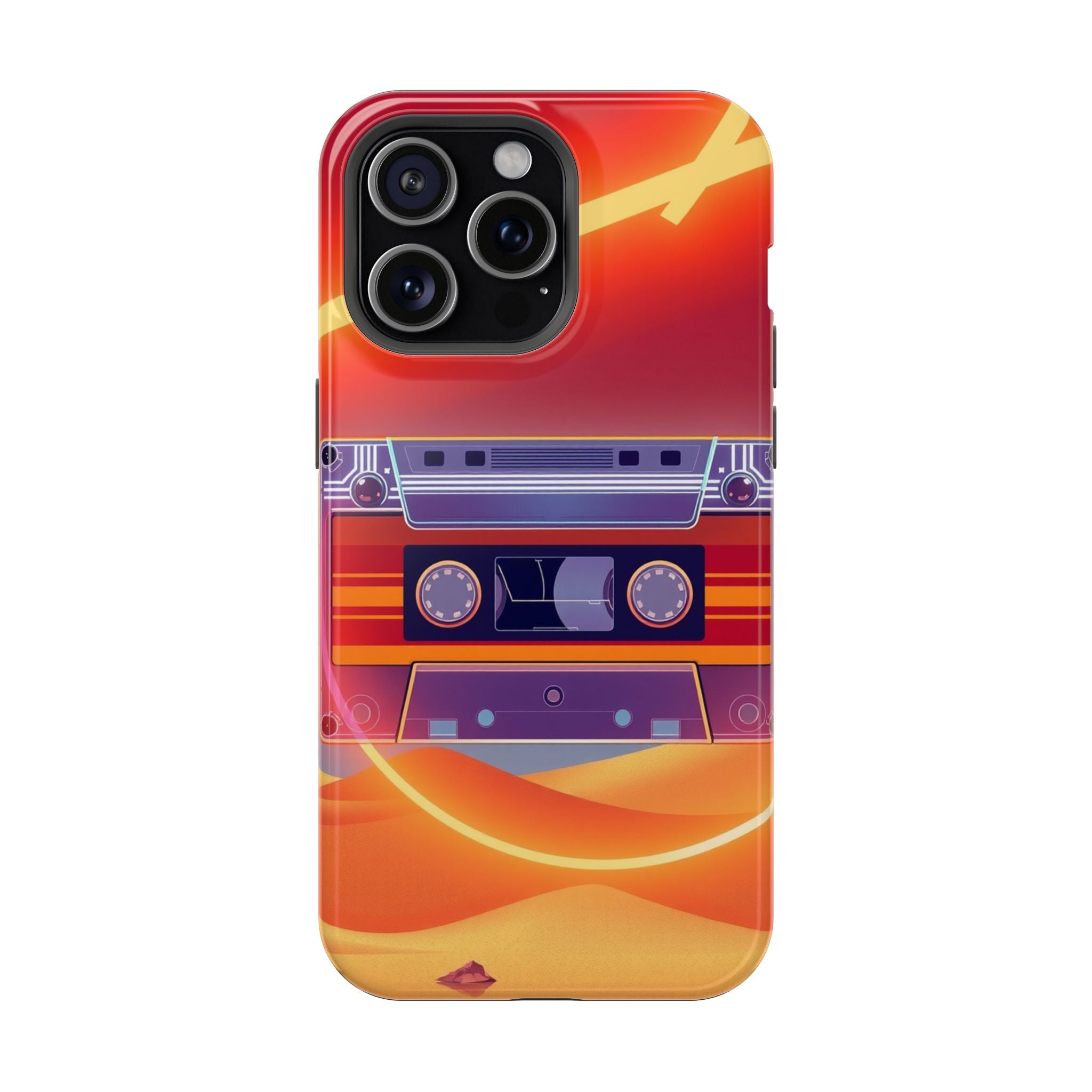iPhone Cassette Tape Rewind Bold Art Slim Everyday Designer Case · iPhone Case