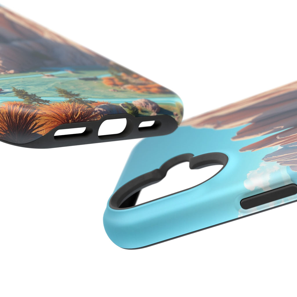 iPhone Pine Ridge Electric Art Slim Everyday Designer Case · iPhone Case