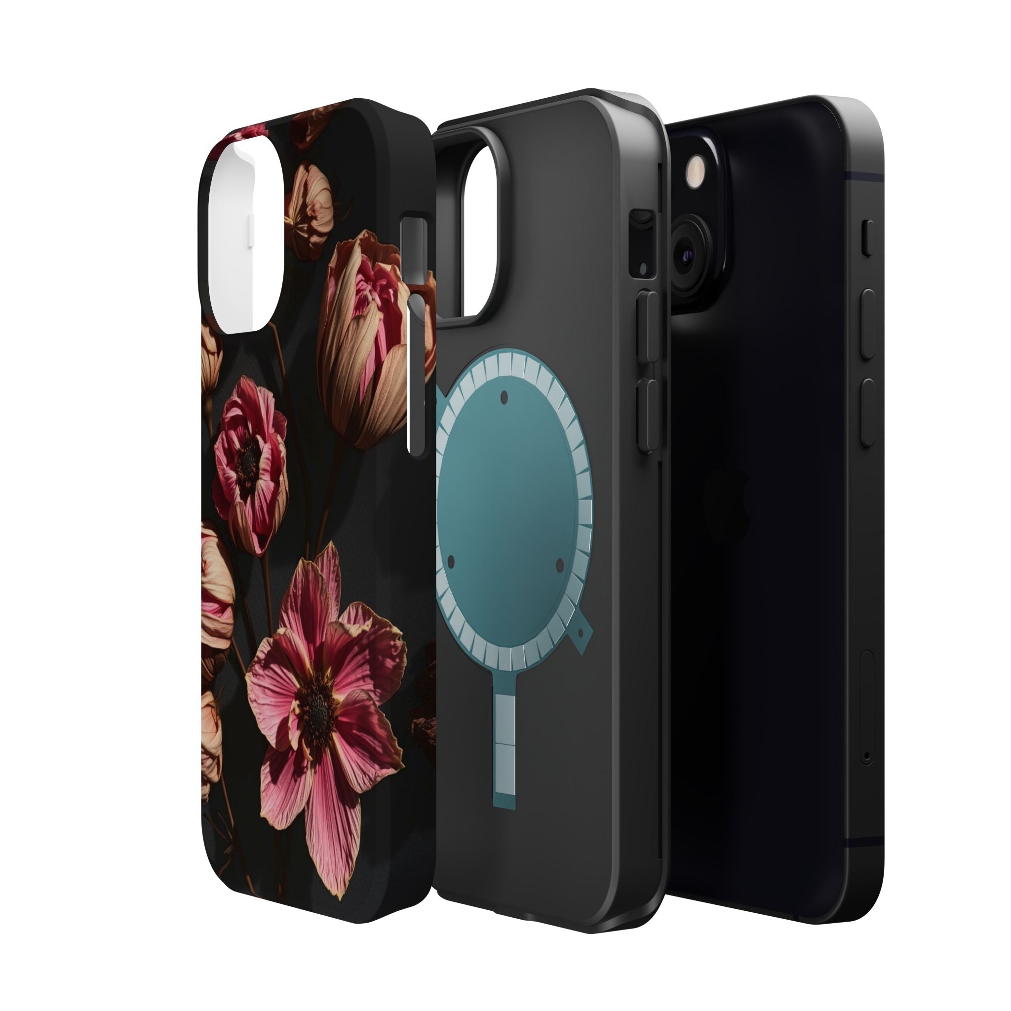 iPhone Dried Flower Flat Lay Electric Art Slim Snap Case · iPhone Case