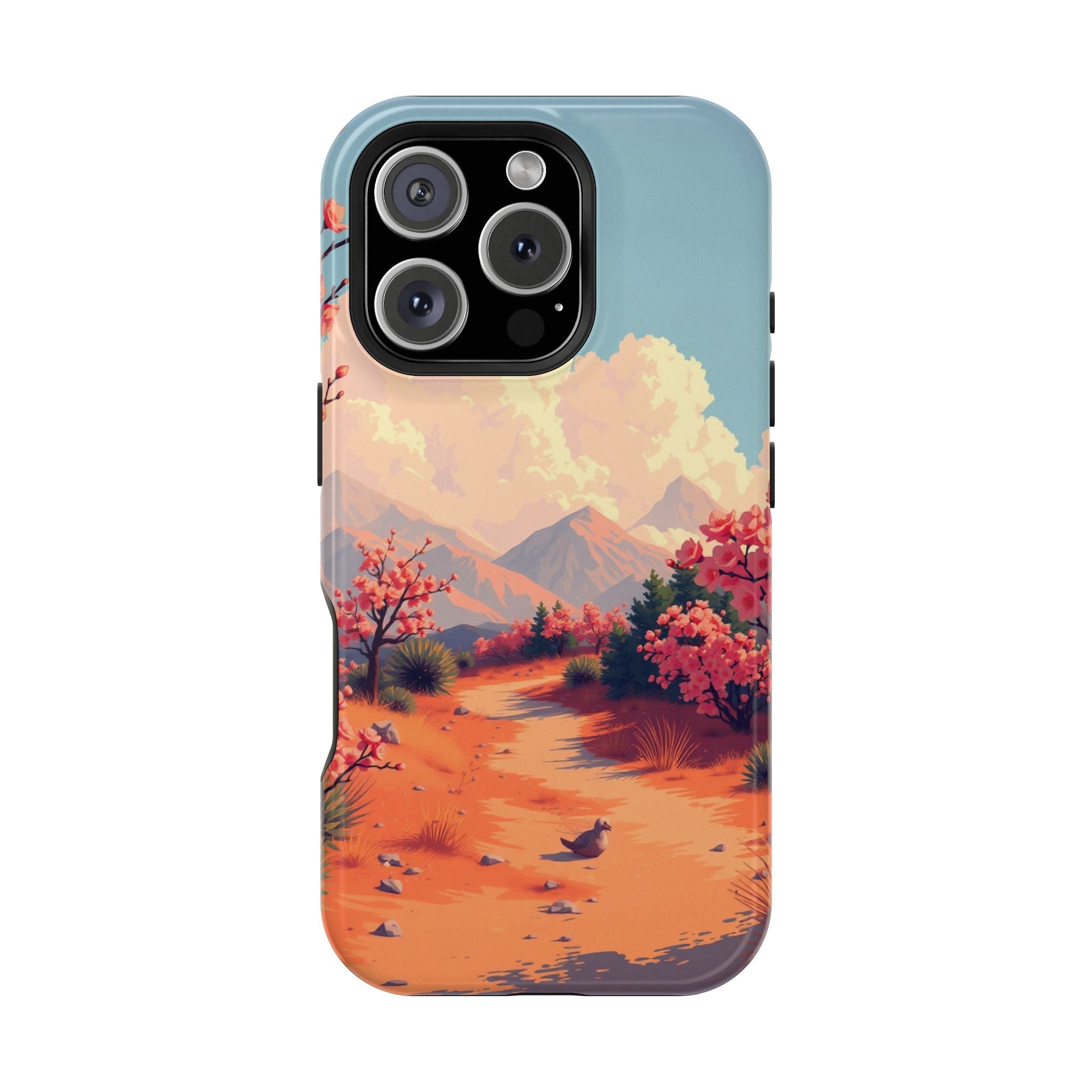 iPhone Burnt Orange And Sand Blossom Trail Slim iPhone Everyday · iPhone Case
