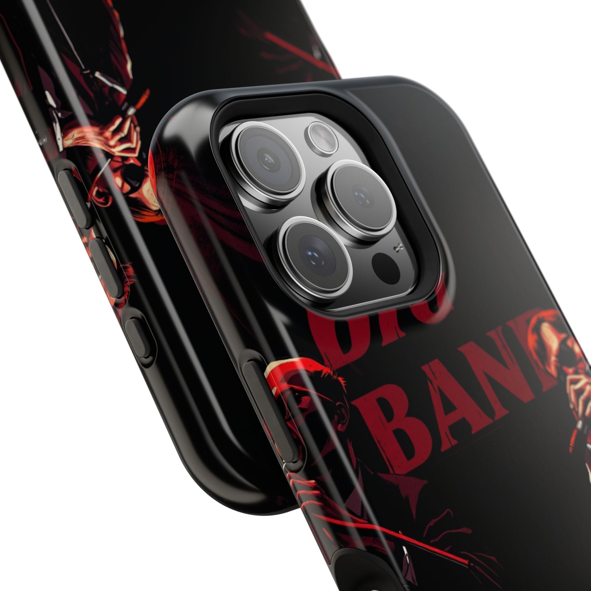 iPhone Black And Crimson Big Band Era Slim Everyday Designer Case · iPhone Case