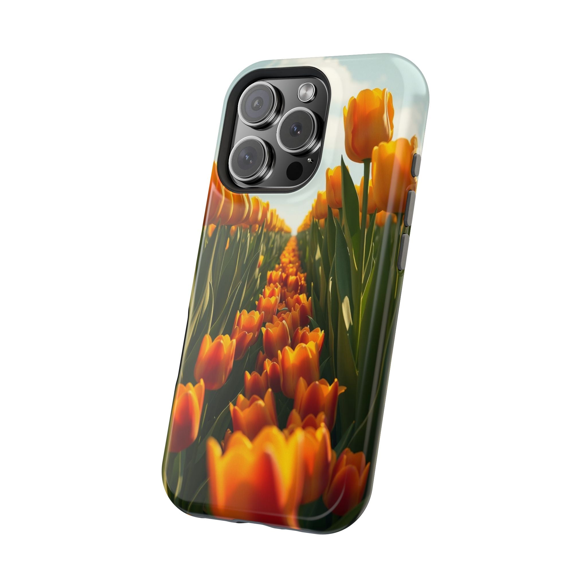 iPhone Tulip Row Radiant Design Slim Everyday Designer Case · iPhone Case