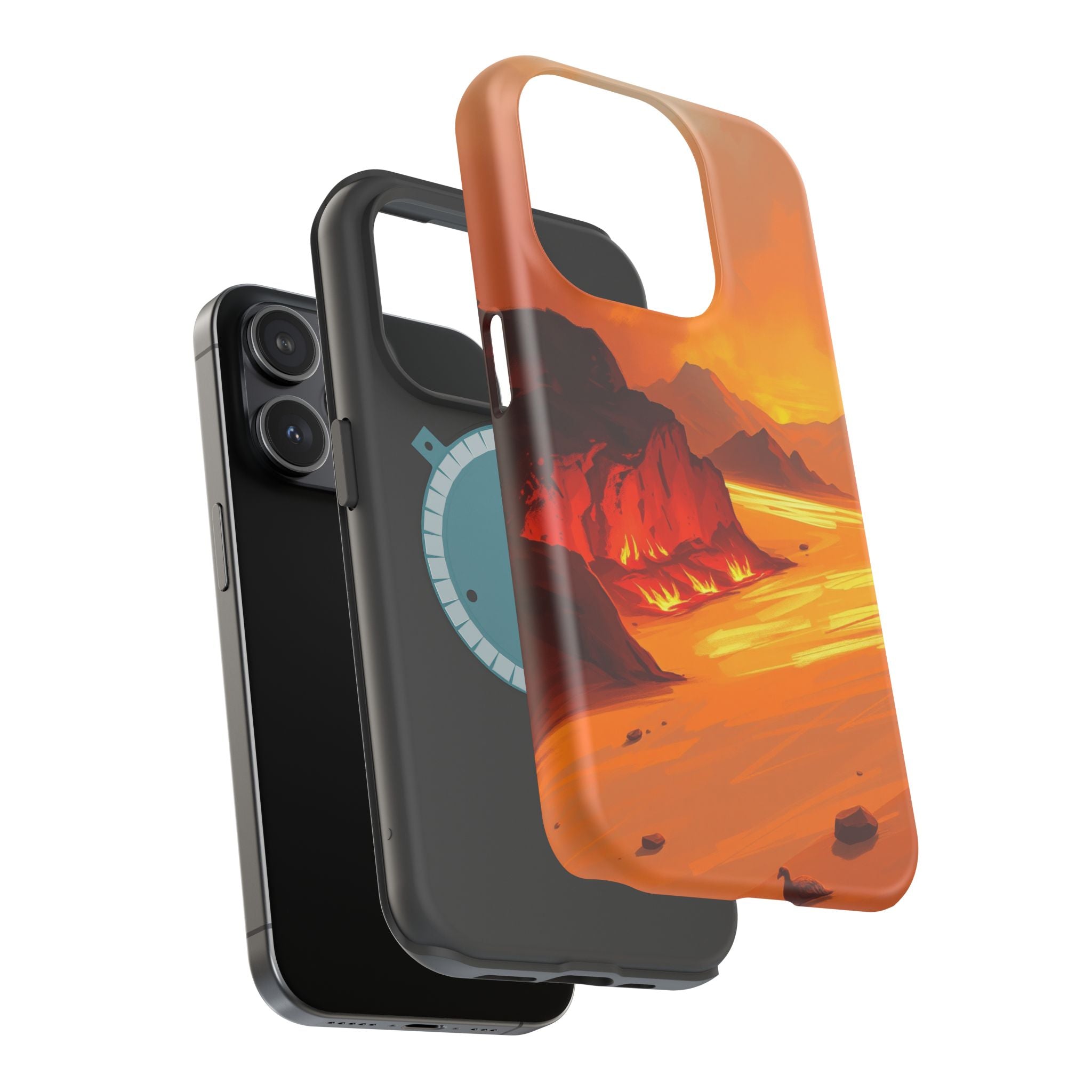 iPhone Burnt Orange And Sand Wildfire Glow Slim iPhone Everyday · iPhone Case
