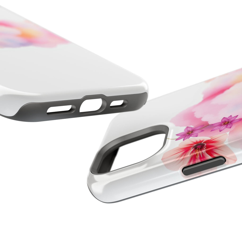 iPhone Pastel Floral Cloud Vibrant Watercolor Carry Case Slim Snap Case · iPhone