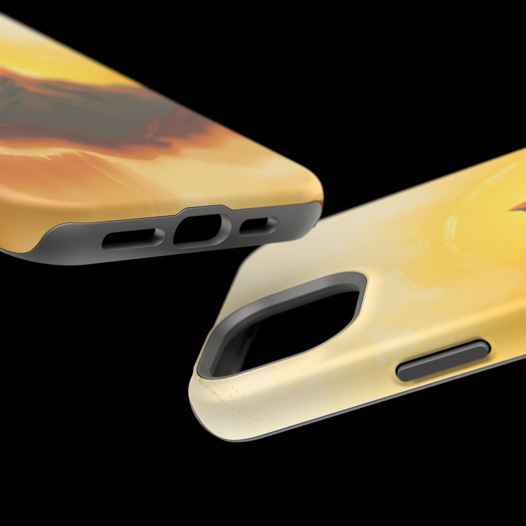 iPhone Mustard And Rust Mountain at Sunrise Slim iPhone Everyday · iPhone Case