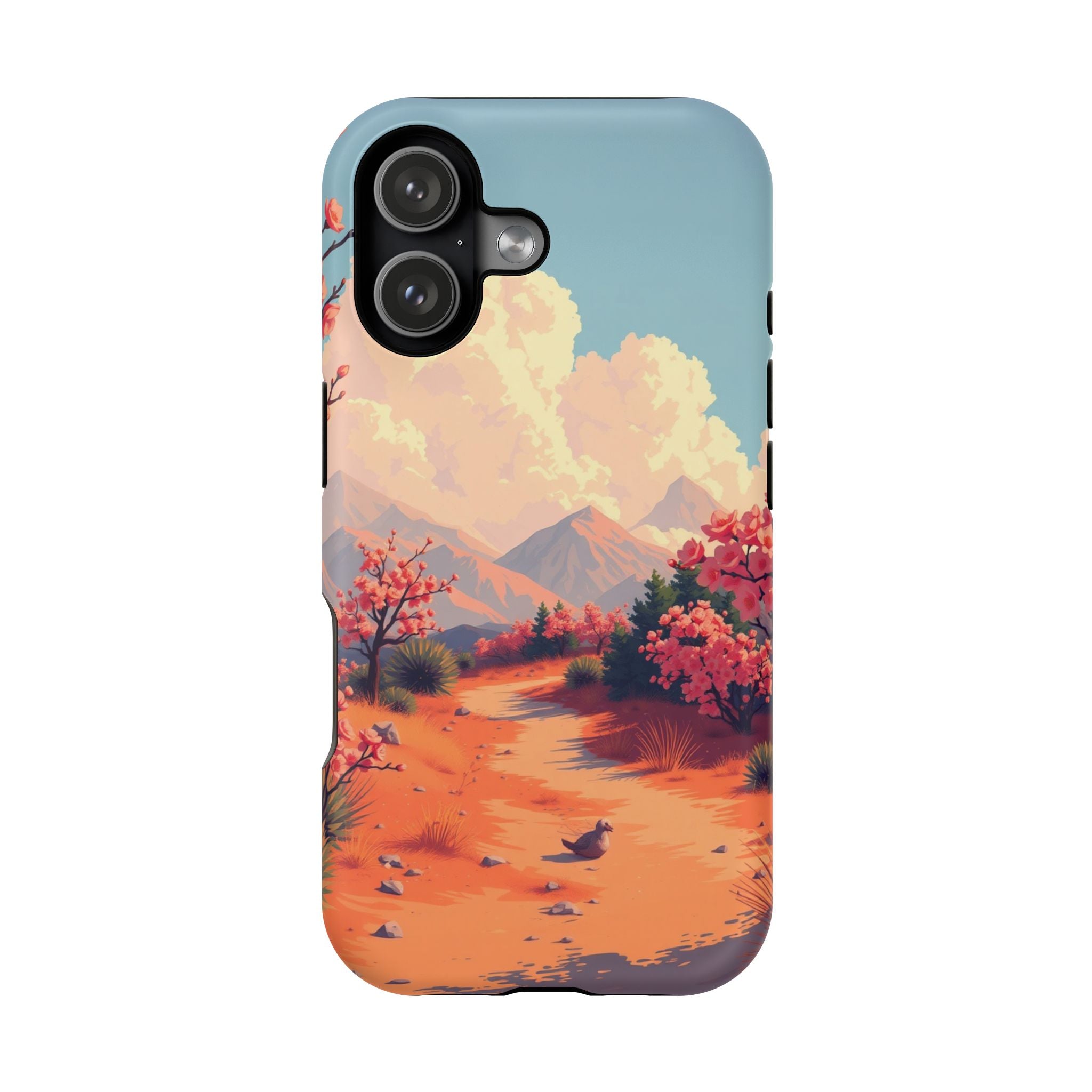 iPhone Burnt Orange And Sand Blossom Trail Slim iPhone Everyday · iPhone Case