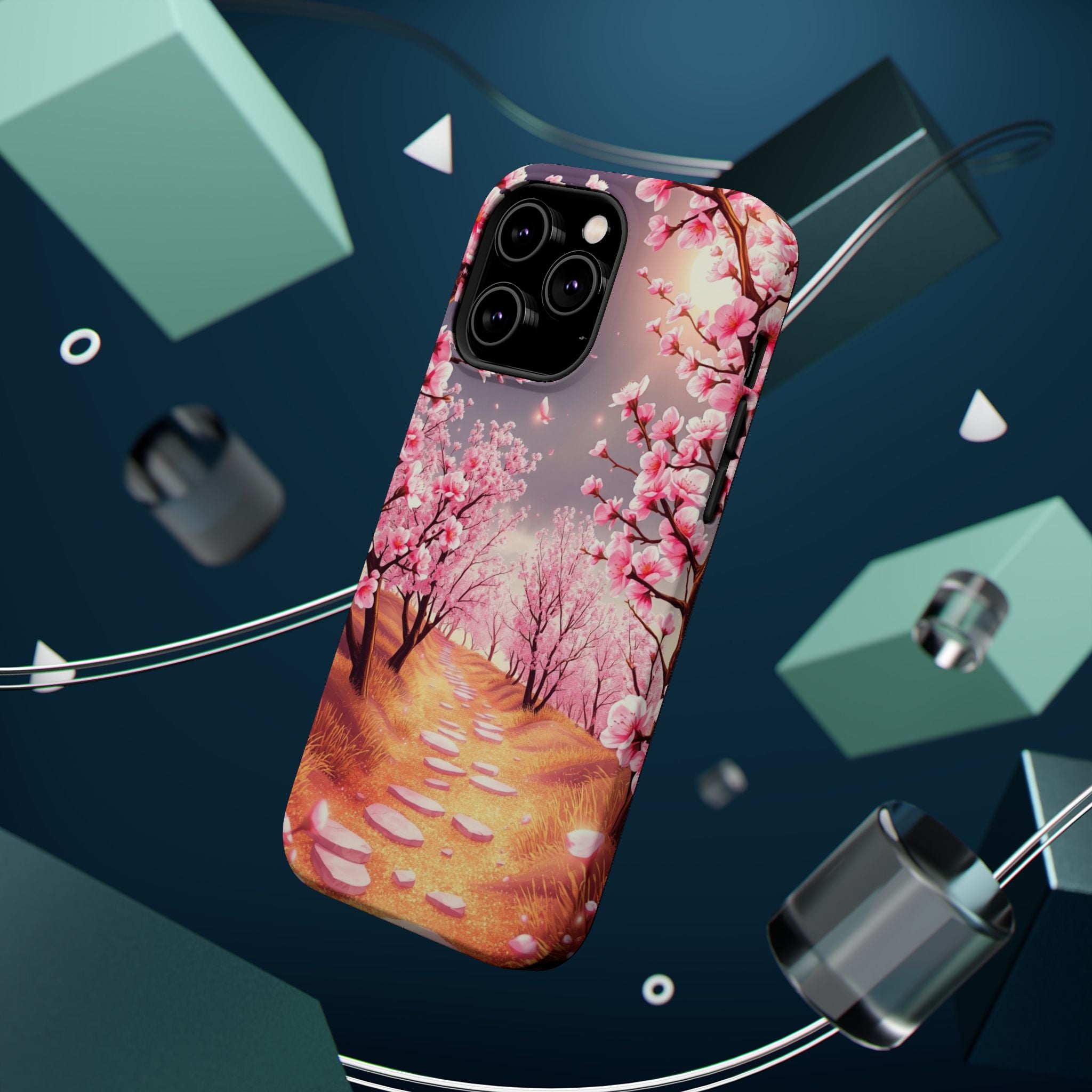 iPhone Dreamy Blossom Trail Design 14 Slim Everyday Designer Case · iPhone Case