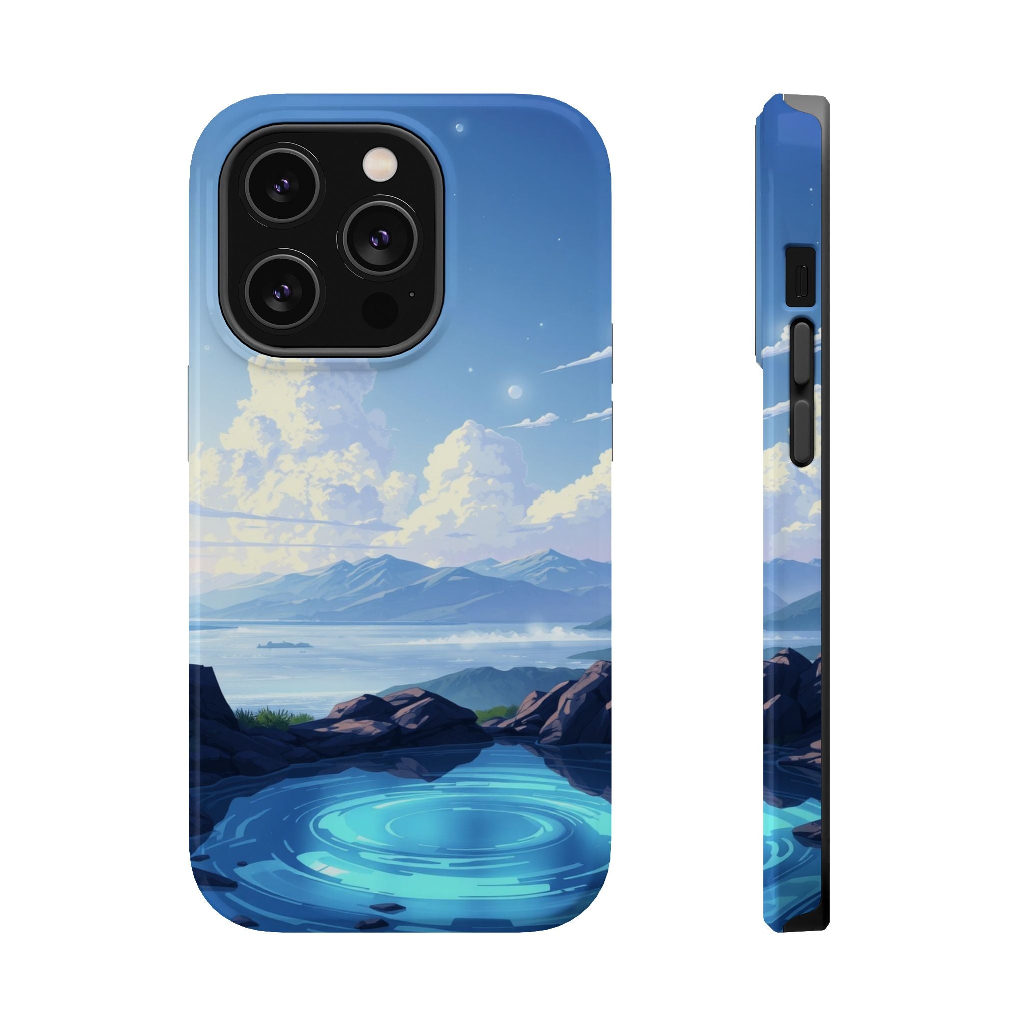 iPhone Earthy Tidal Pool Design 18 Bold Modern Everyday Snap Case · iPhone Case