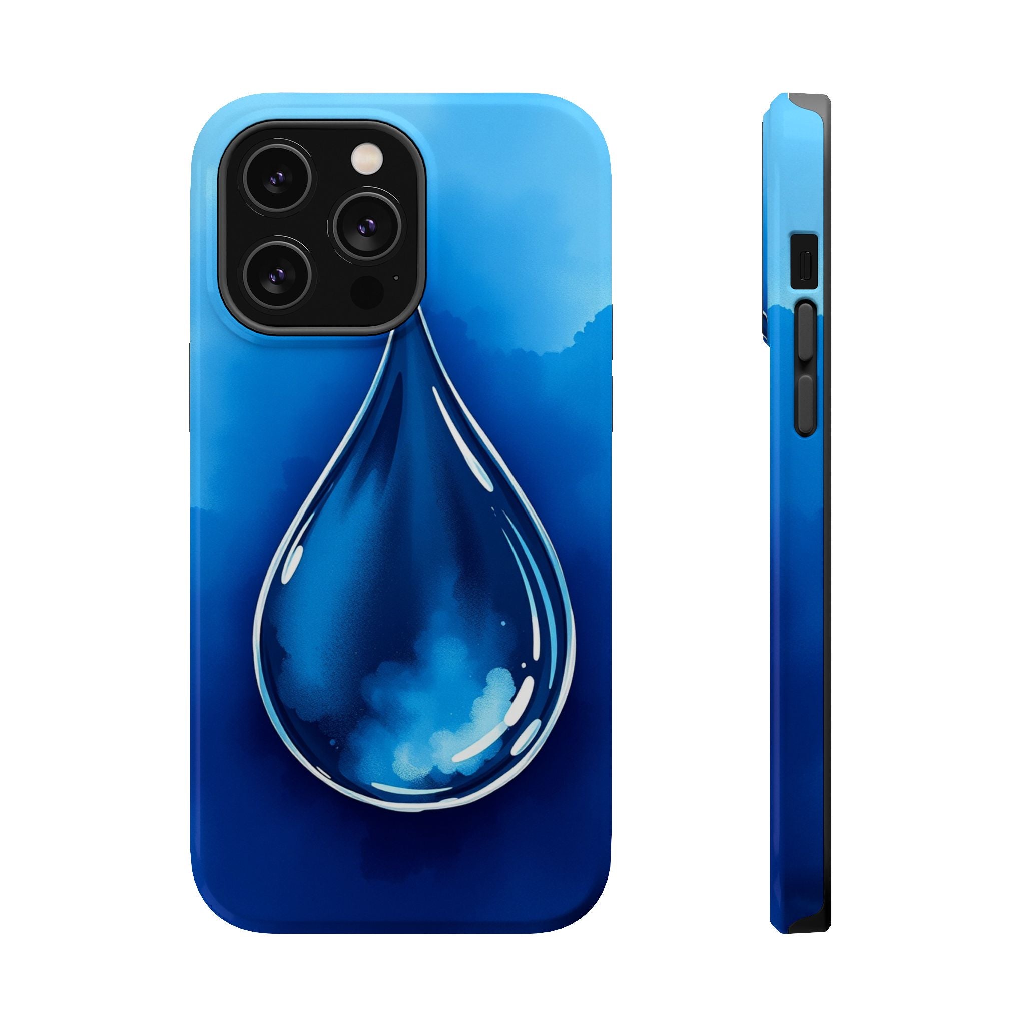 iPhone Ink Drop Vibrant Watercolor Bold Modern Everyday Snap Case · iPhone Case