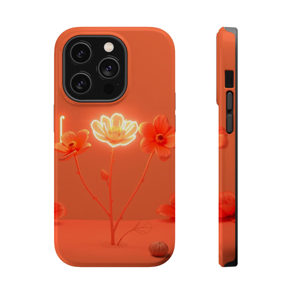 iPhone Neon Floral Enchanted Art Bold Modern Everyday Snap Case · iPhone Case