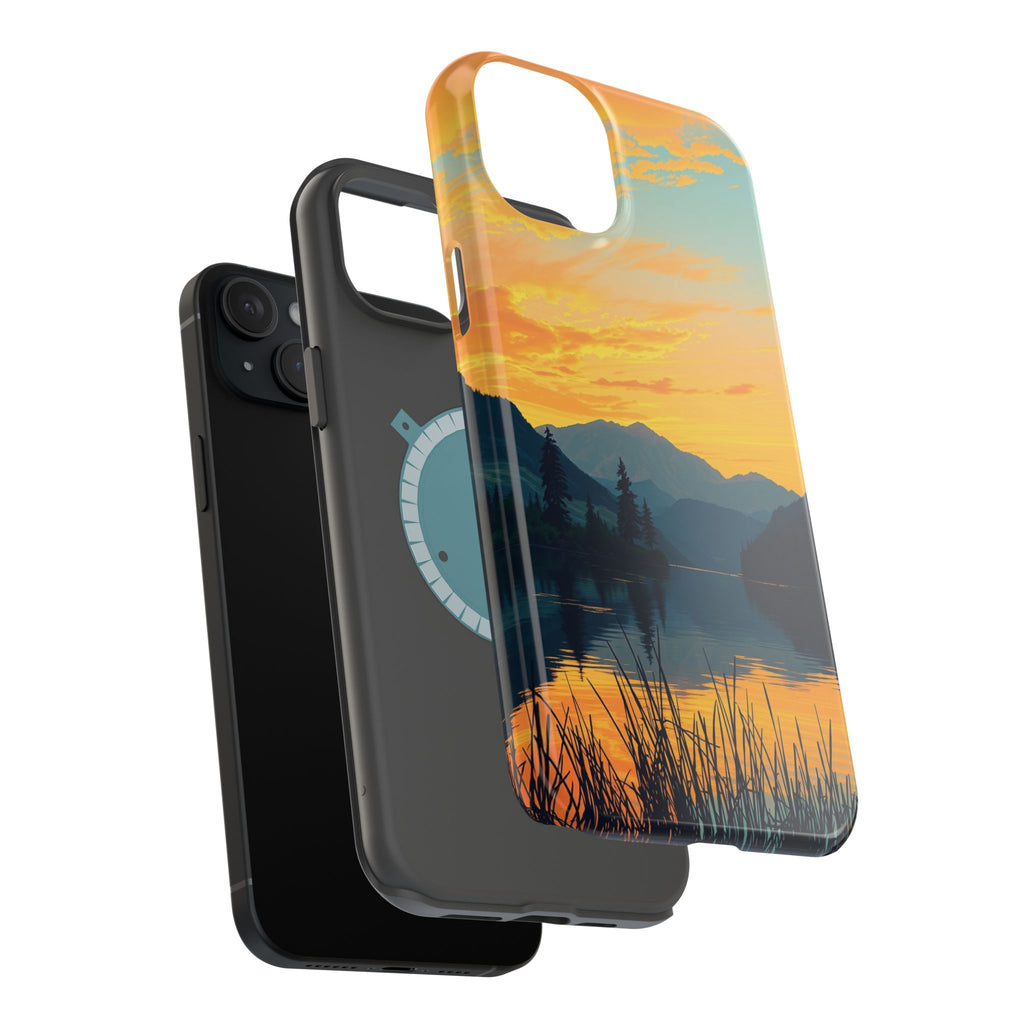 iPhone Lake at Twilight Oil Painting Impressionist iPhone Artistic · iPhone Case