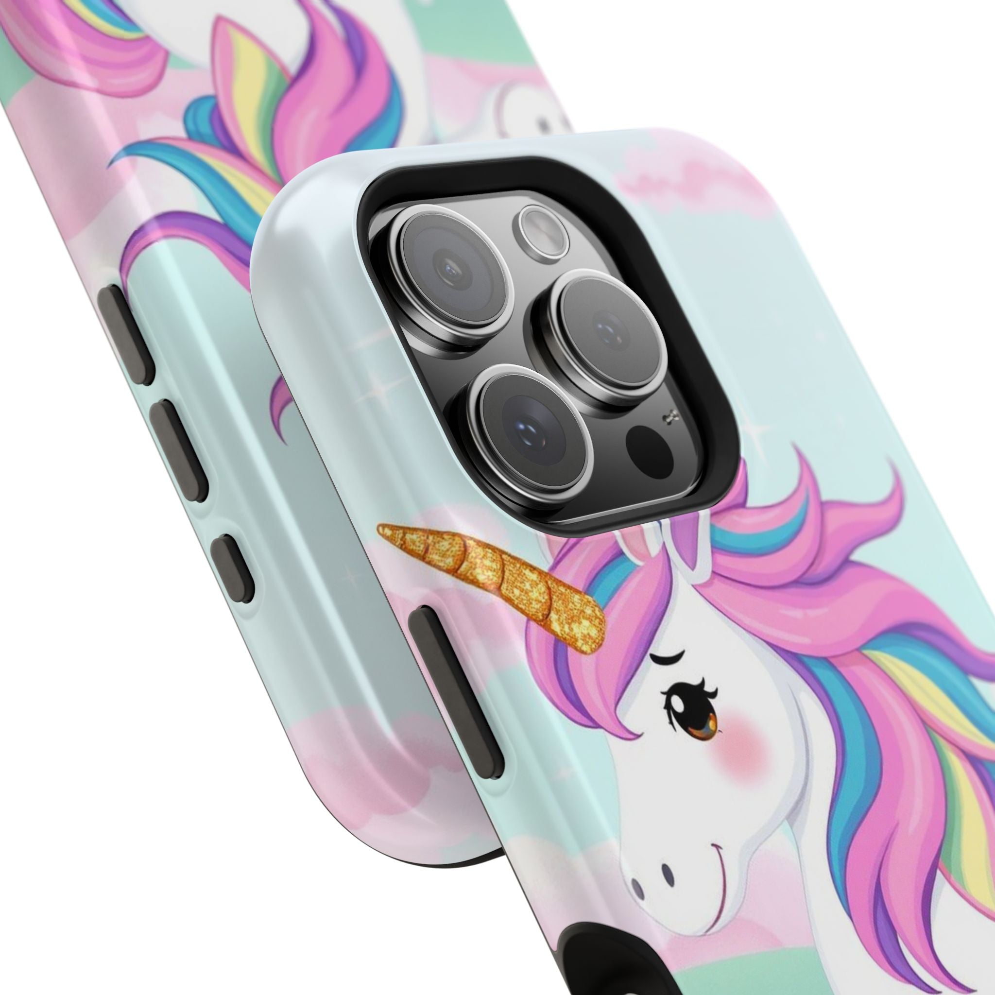 iPhone Rainbow Unicorn Kids Fun Soft iPhone Phone Case Gift Finish · iPhone Case
