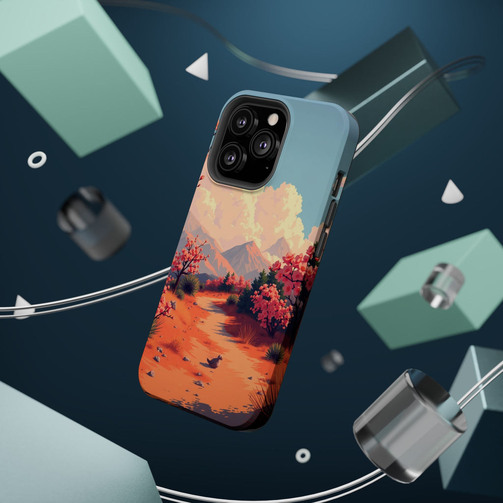 iPhone Burnt Orange And Sand Blossom Trail Slim iPhone Everyday · iPhone Case