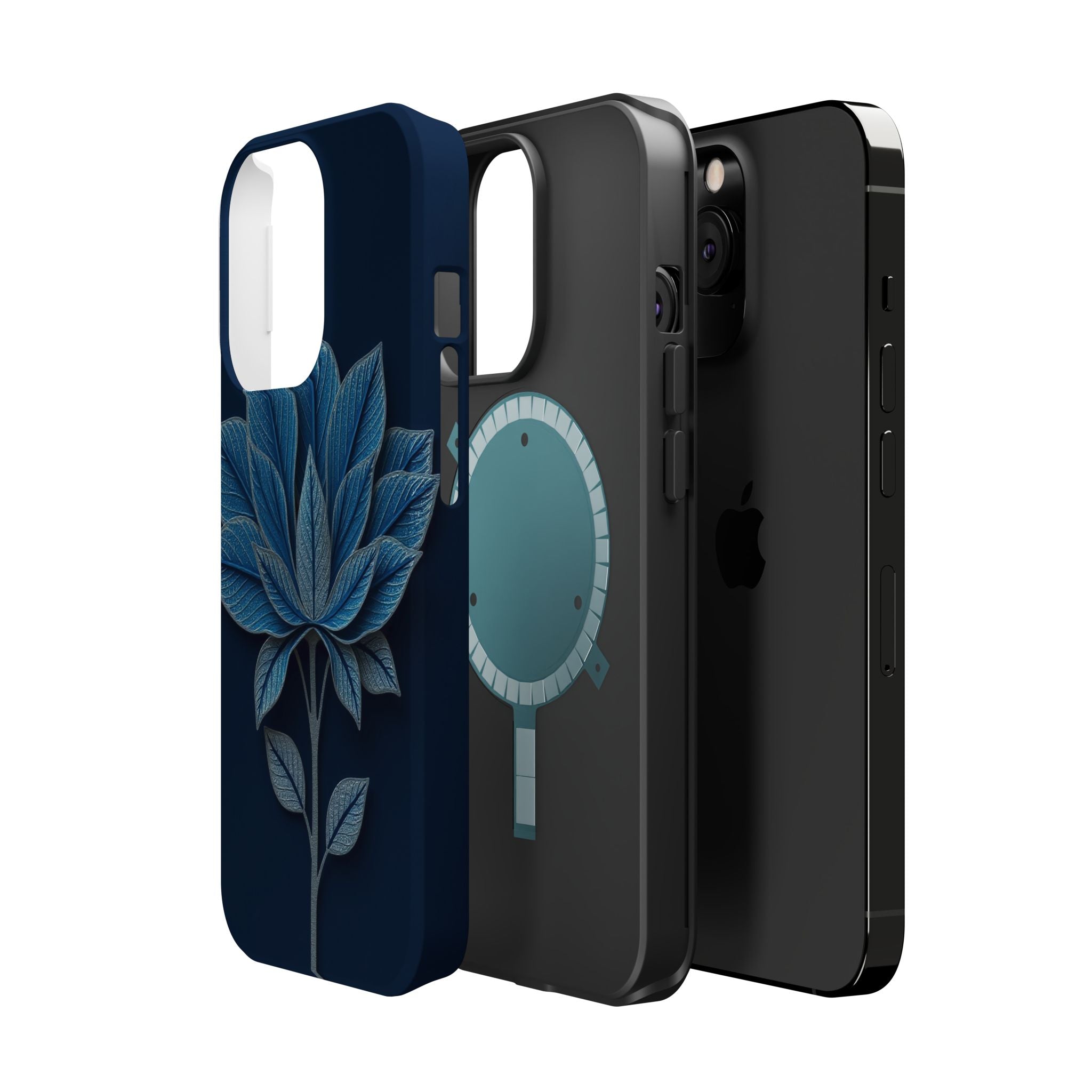 iPhone Night Bloomer Paper Cut Art Bold Modern Everyday Snap Case · iPhone Case