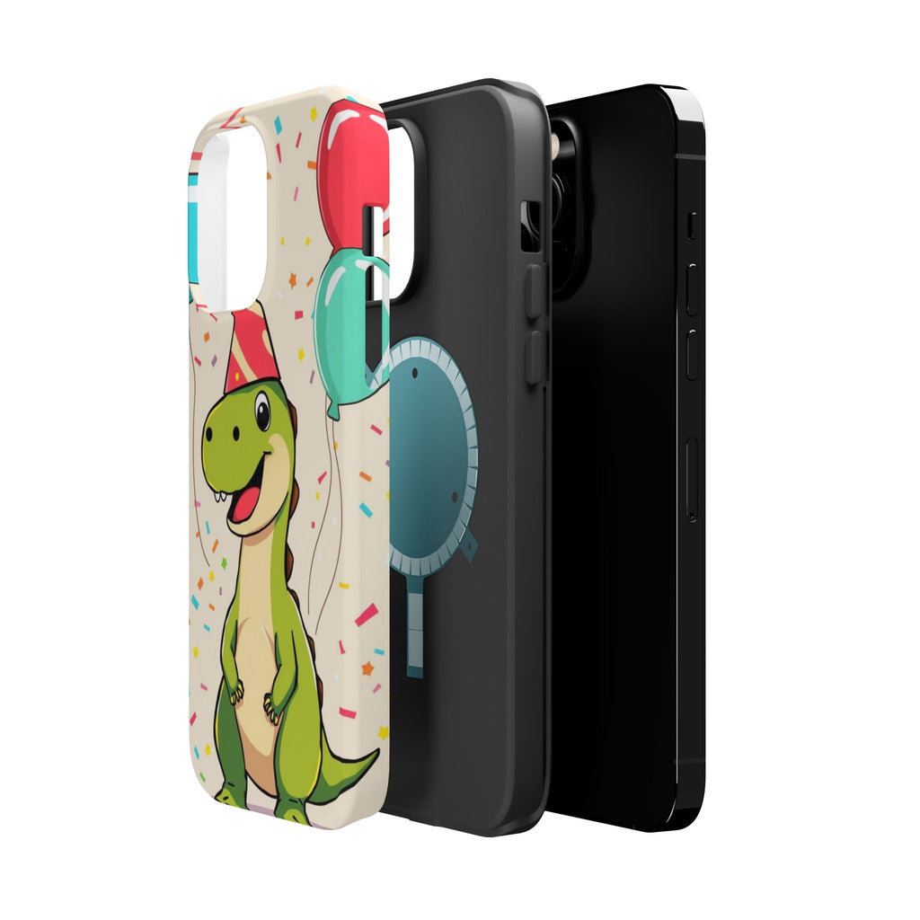 iPhone Dino with Party Hat Kids Fun Phone Case Gift Slim Snap Case · iPhone Case