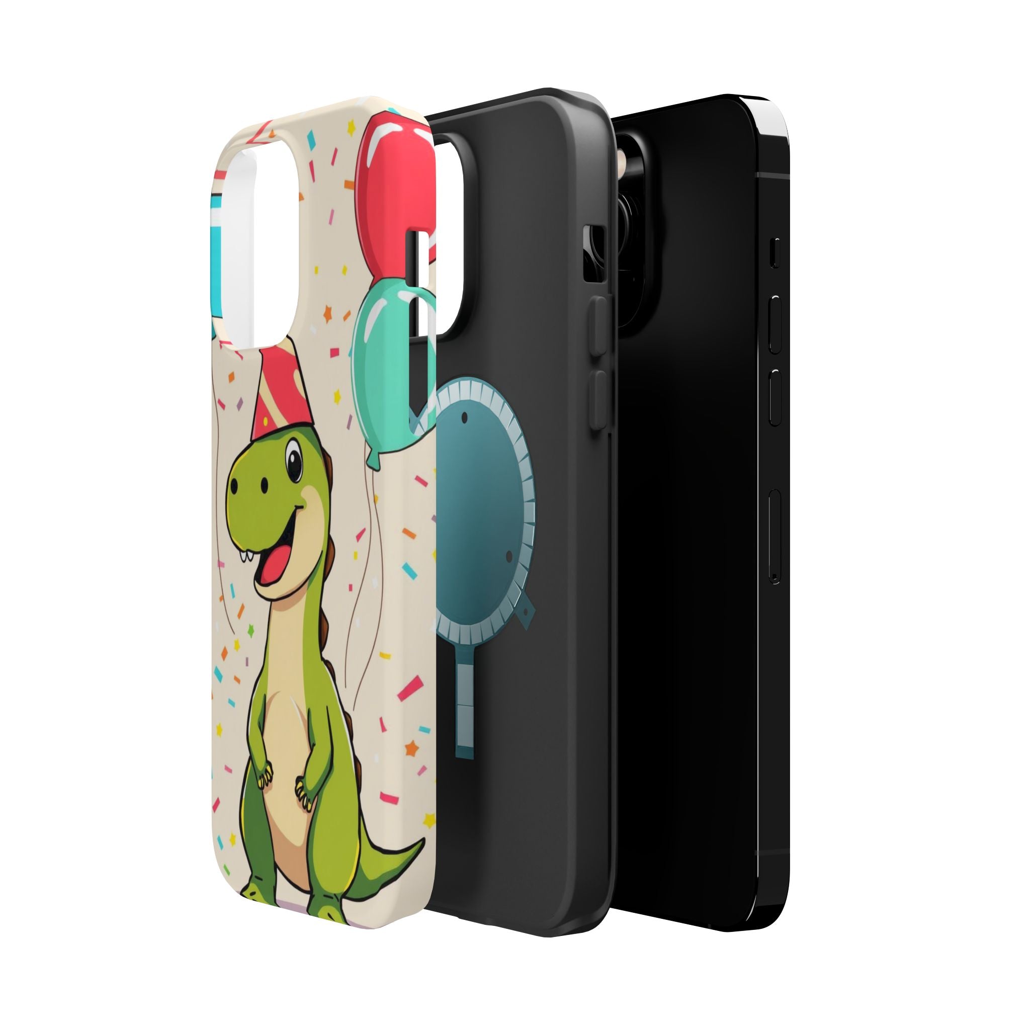 iPhone Dino with Party Hat Kids Fun Phone Case Gift Slim Snap Case · iPhone Case