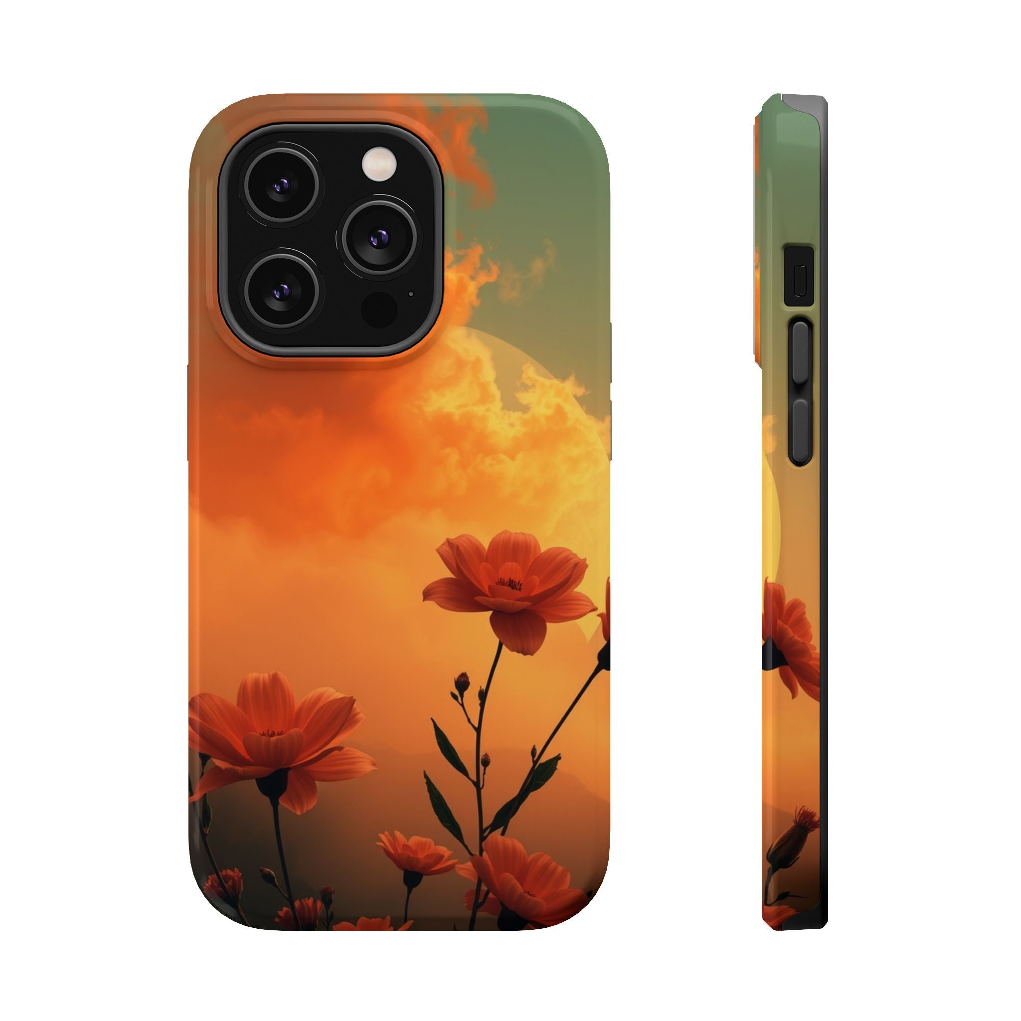 iPhone Floral Ombre Enchanted Art Bold Modern Everyday Snap Case · iPhone Case