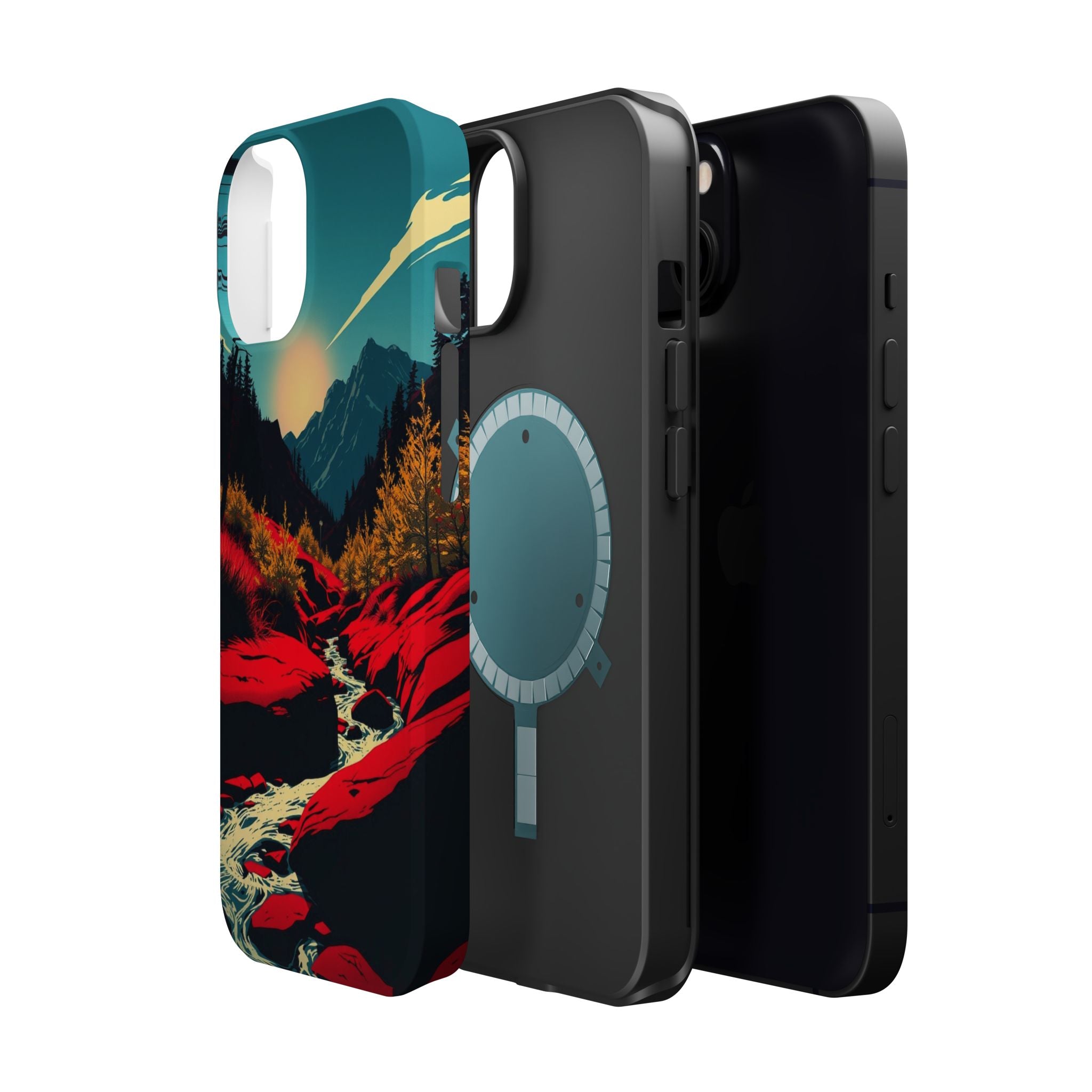 iPhone Earthy Spring Creek Design Bold Modern Everyday Snap Case · iPhone Case