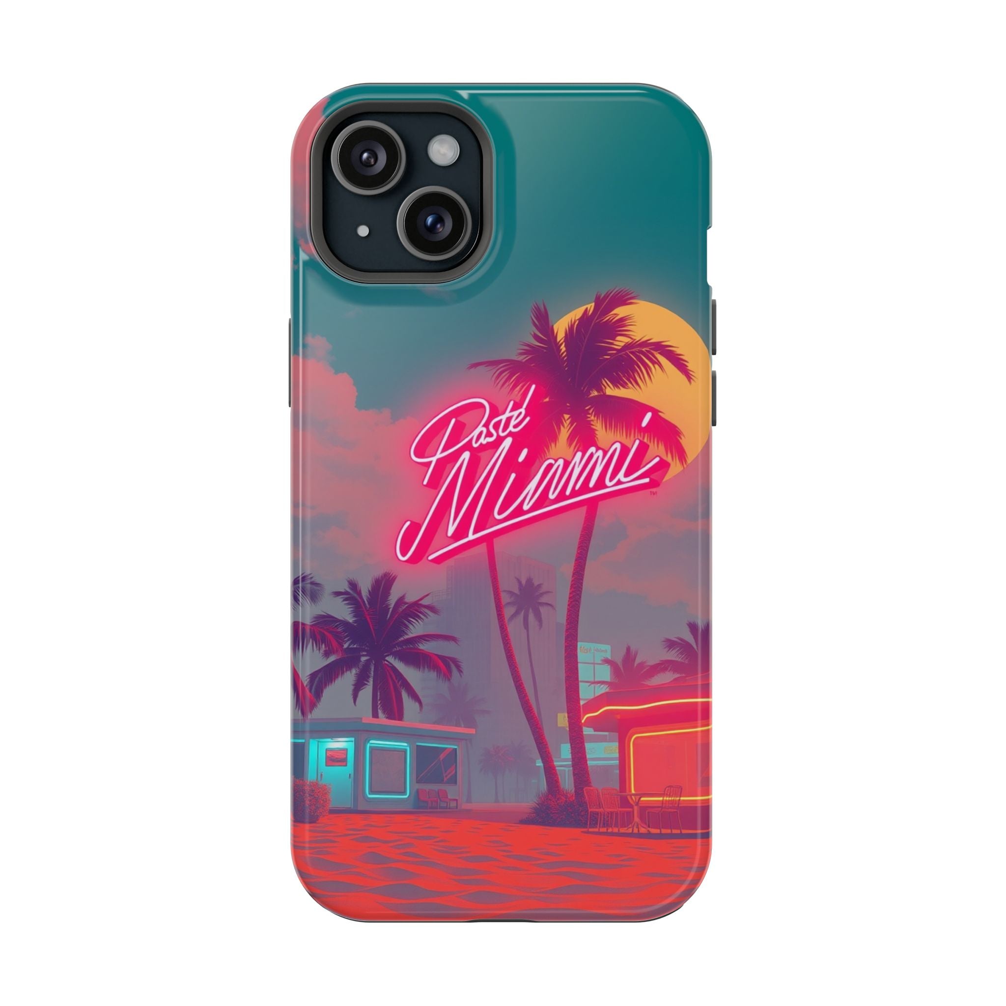 iPhone 1980s Pastel Miami Enchanted Art Slim Everyday Designer Case · iPhone Cas