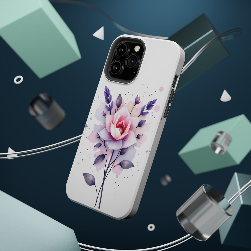 iPhone Lavender And Pearl Floral Watercolor Splash iPhone Artistic · iPhone Case
