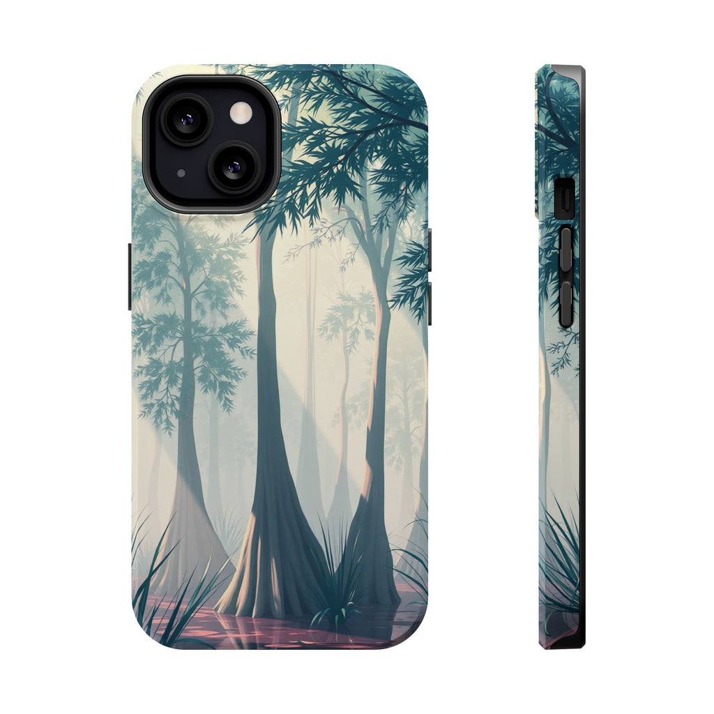 iPhone Mint And Blush Cypress Swamp Slim Everyday Designer Case · iPhone Case
