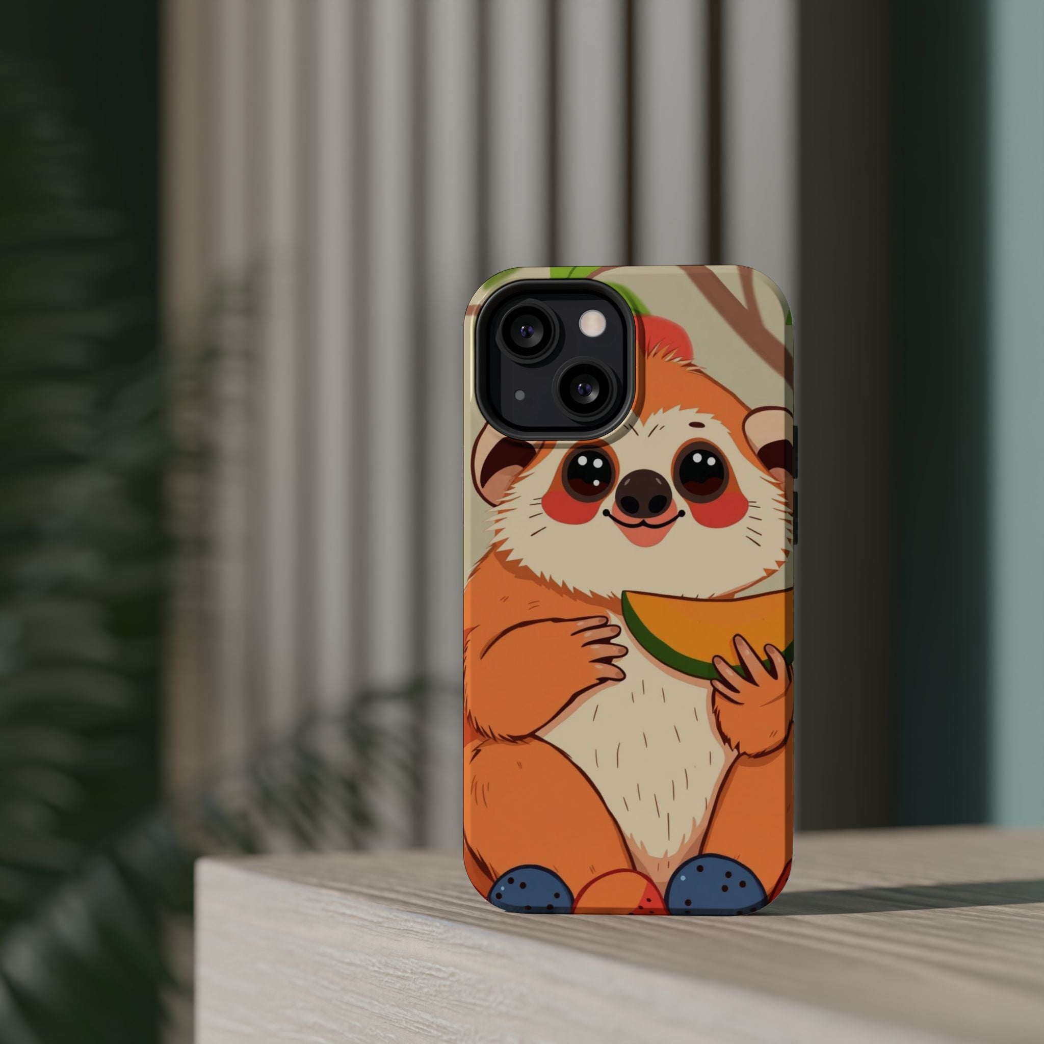 iPhone Slow Loris with Fruit Kids Fun iPhone Phone Case Gift Slim · iPhone Case
